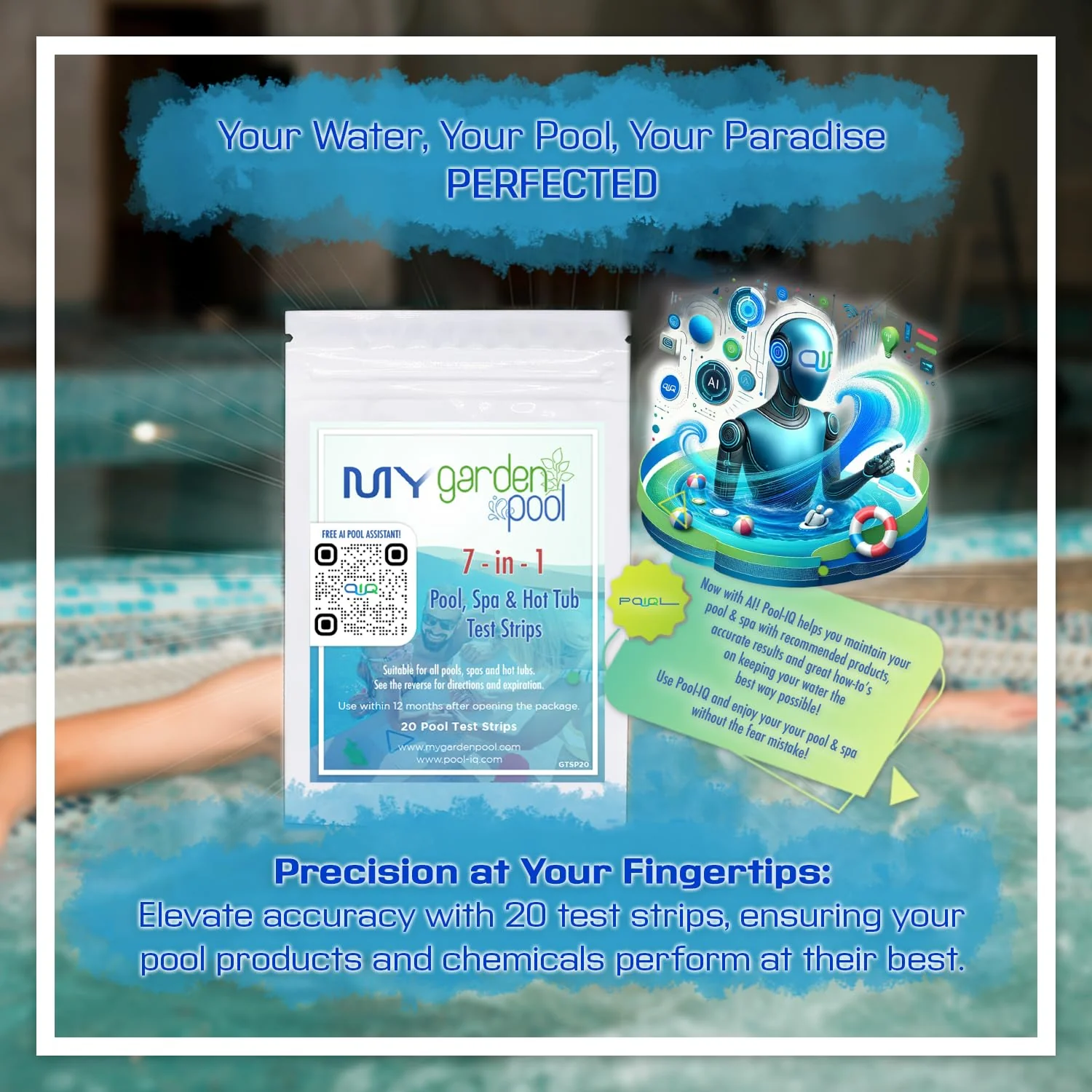 Sirona 82100 Spa Up, 2 LBS – Includes My Garden Pool 20 Ct. Test Strips & Scum Sponge – Raises pH & Alkalinity for Balanced & Clear Spa Water - Image 6