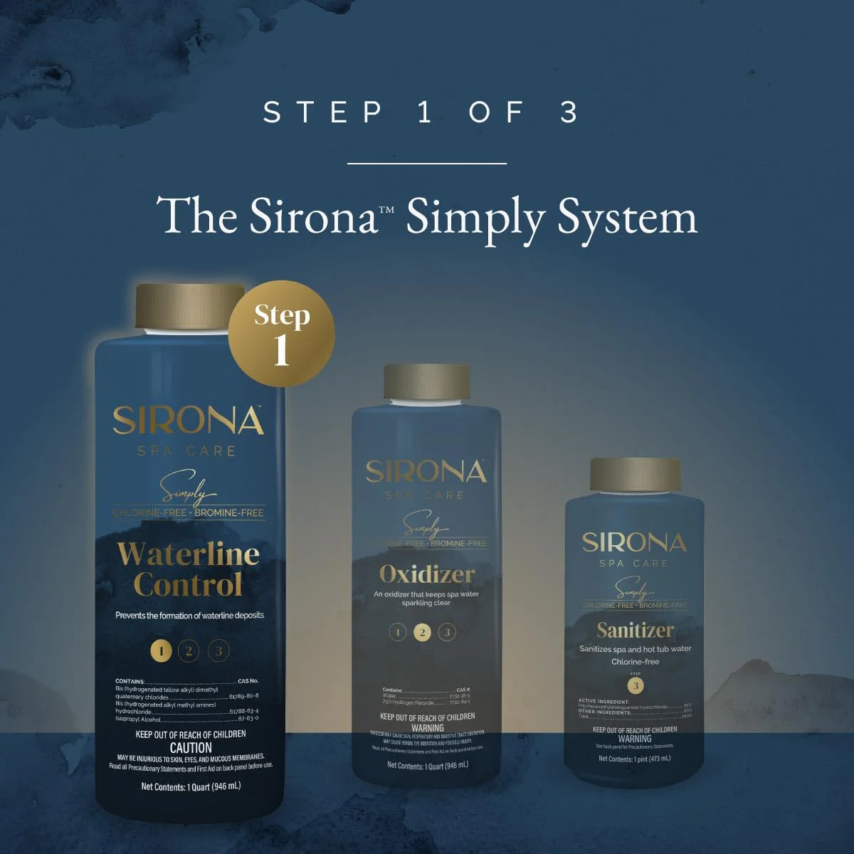 Sirona Simply Hot Tub Care Kit: Waterline Cleaner, Oxidizer, Non-Chlorine Sanitizer with My Garden Pool 20 Ct. Test Strips & Scum Sponge Flower Oil-Absorbing Sponge for Hot Tubs and Pools - Image 7