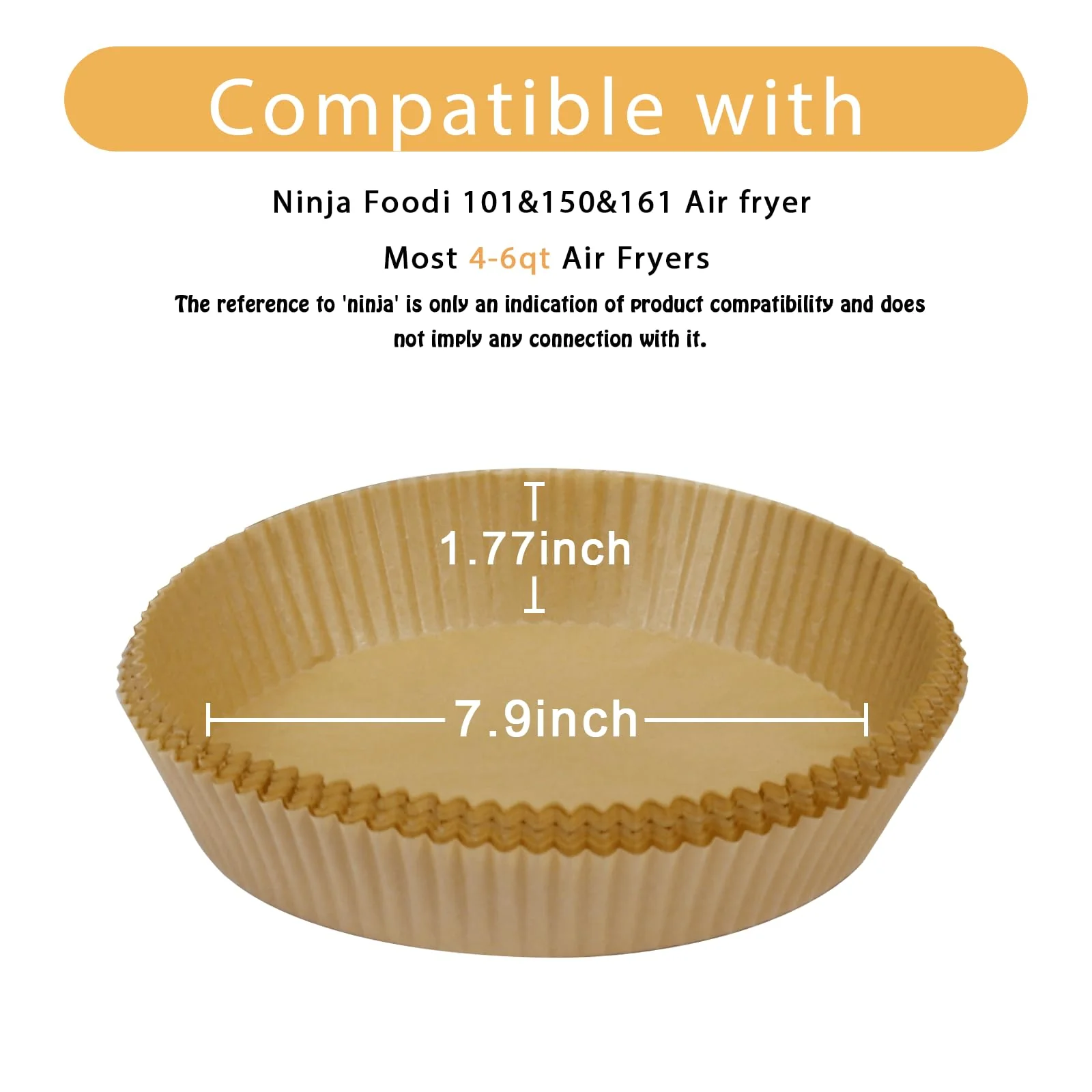 SIUDANGKA 200 Pcs Air Fryer Liners - Disposable Parchment Paper Sheets for Ninja Air Fryer AF101 & AF150 XL - Image 7