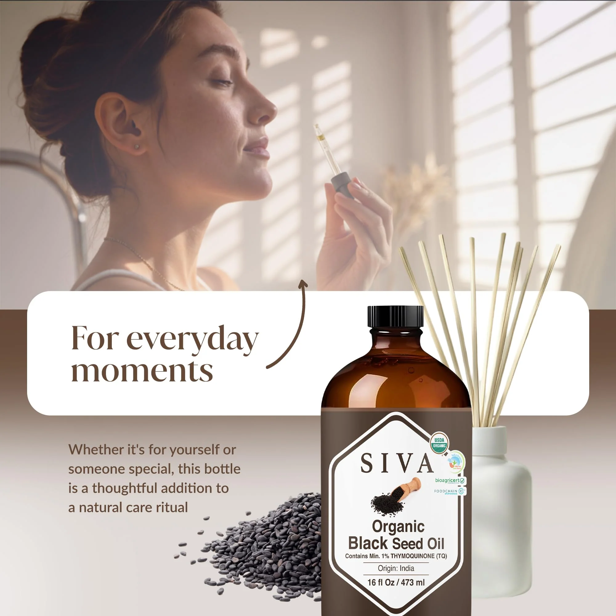 SIVA Lemograss Essential Oil - 0.33 Fl Oz – Natural Lemongrass Oil - for Diffuser, Face, Skin Care, Aromatherapy, Hair Care, Scalp and Body Massage - Image 6