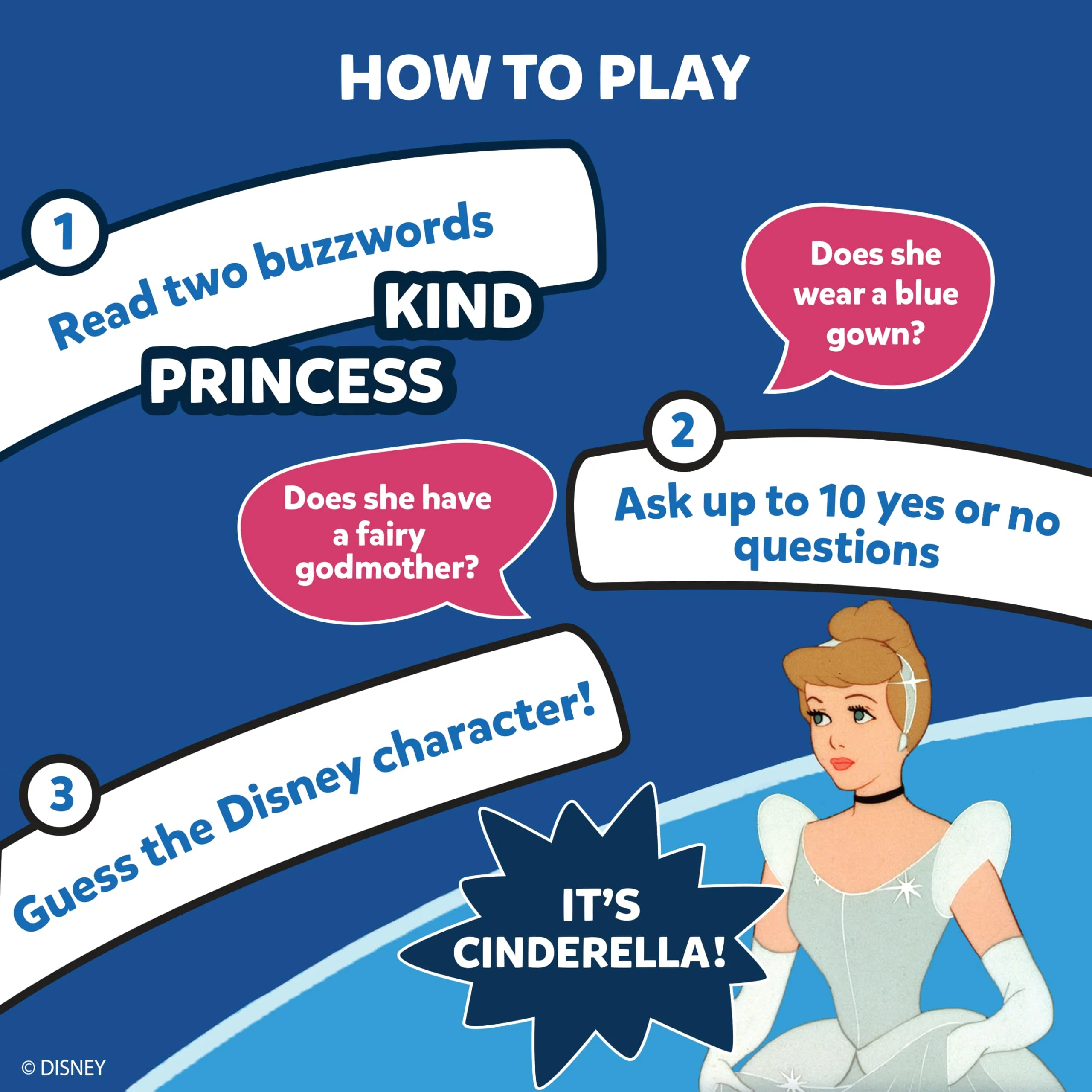 Skillmatics Guess in 10 Disney, Card Game, Christmas Stocking Stuffers for Girls, Boys, Kids, Teens, Adults Who Love Cinderella, Mickey Mouse, Moana, Travel Toy, Gifts for Ages 6, 7, 8, 9 and Up - Image 7