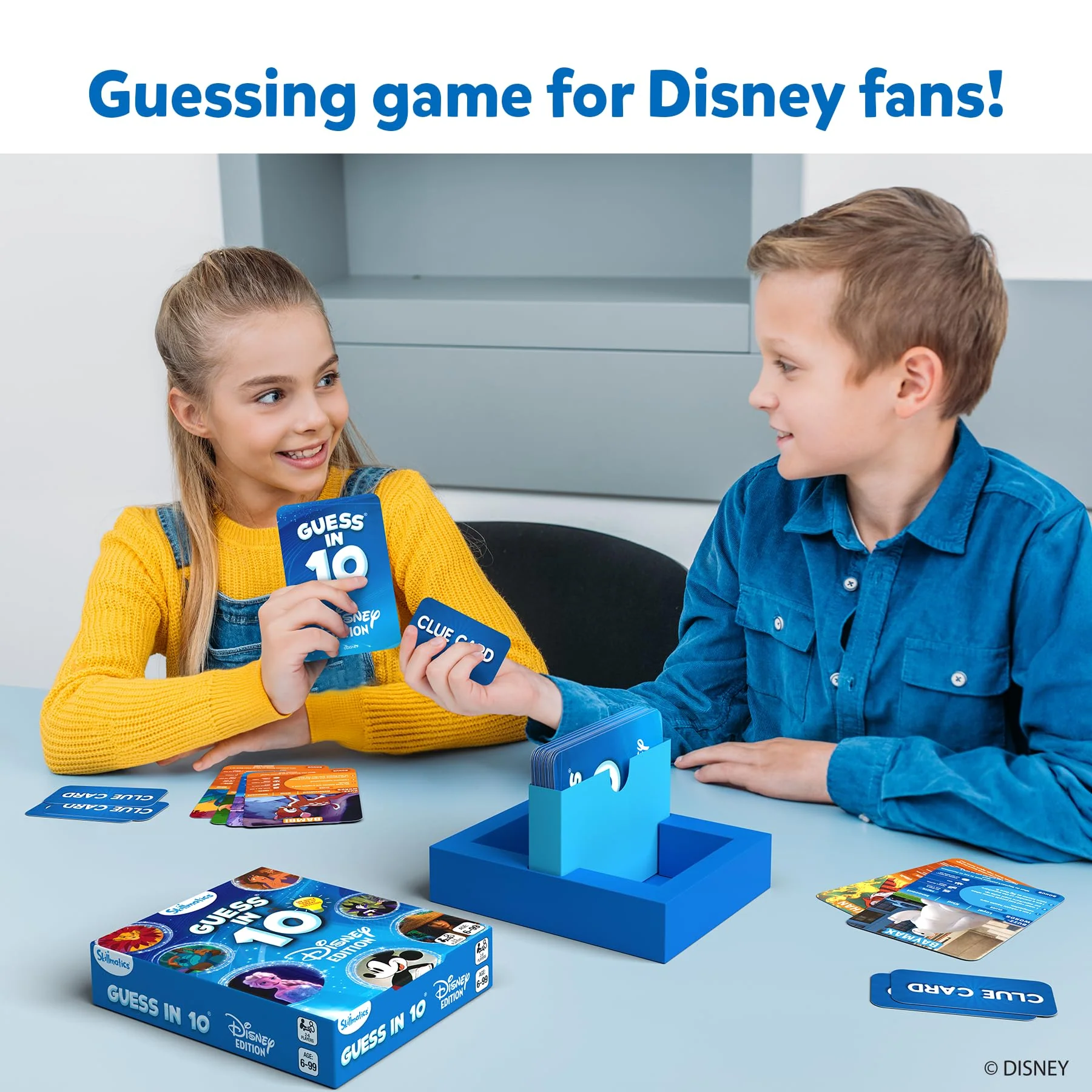 Skillmatics Guess in 10 Disney, Card Game, Christmas Stocking Stuffers for Girls, Boys, Kids, Teens, Adults Who Love Cinderella, Mickey Mouse, Moana, Travel Toy, Gifts for Ages 6, 7, 8, 9 and Up - Image 8