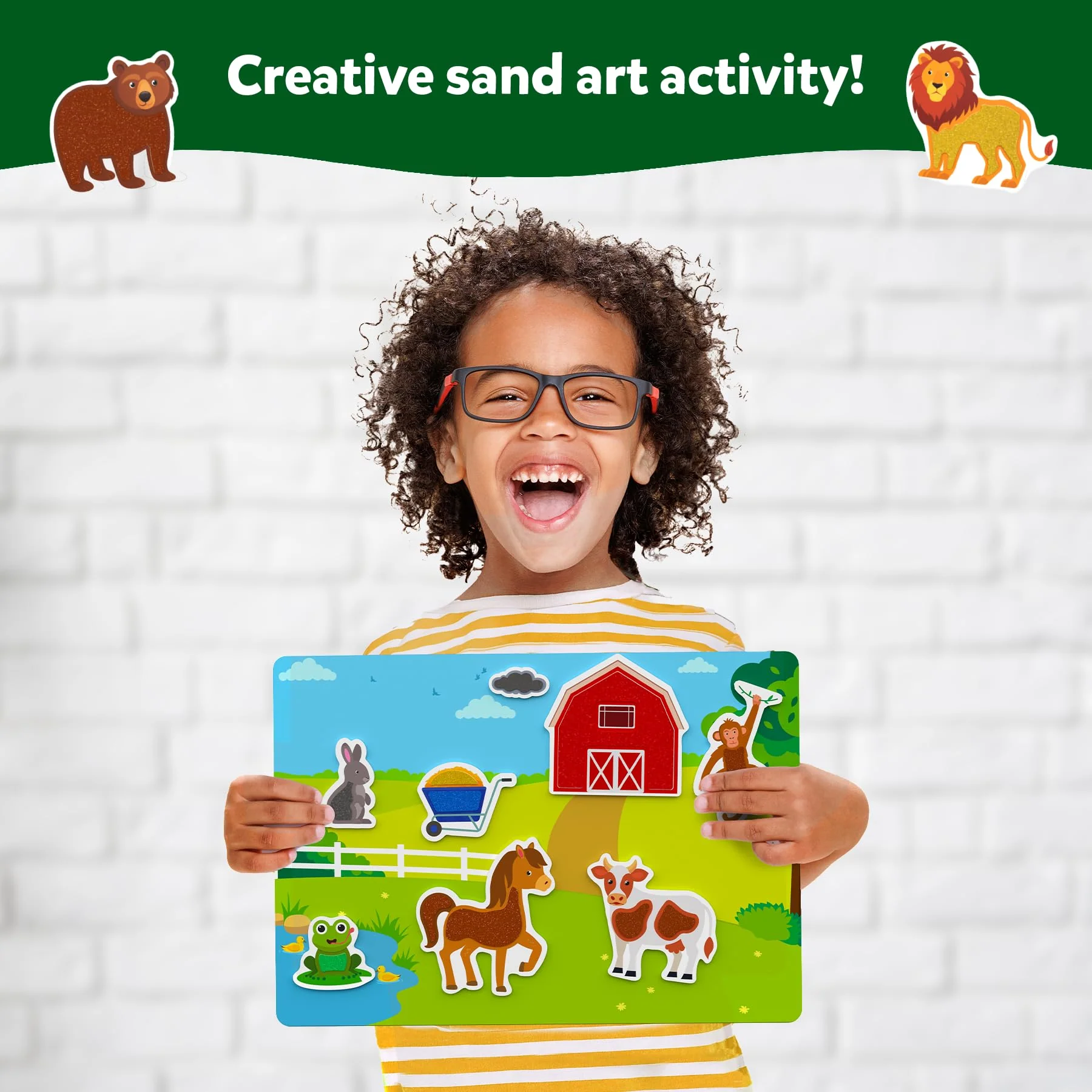 Skillmatics Sand Art Activity - Mess-Controlled DIY Animal Craft Kit with 50+ Colorful Stickers, Creative Arts & Crafts for Kids, Fun Hands-On Activity, Christmas Gifts for Ages 4, 5, 6, 7, 8, 9, 10 - Image 5