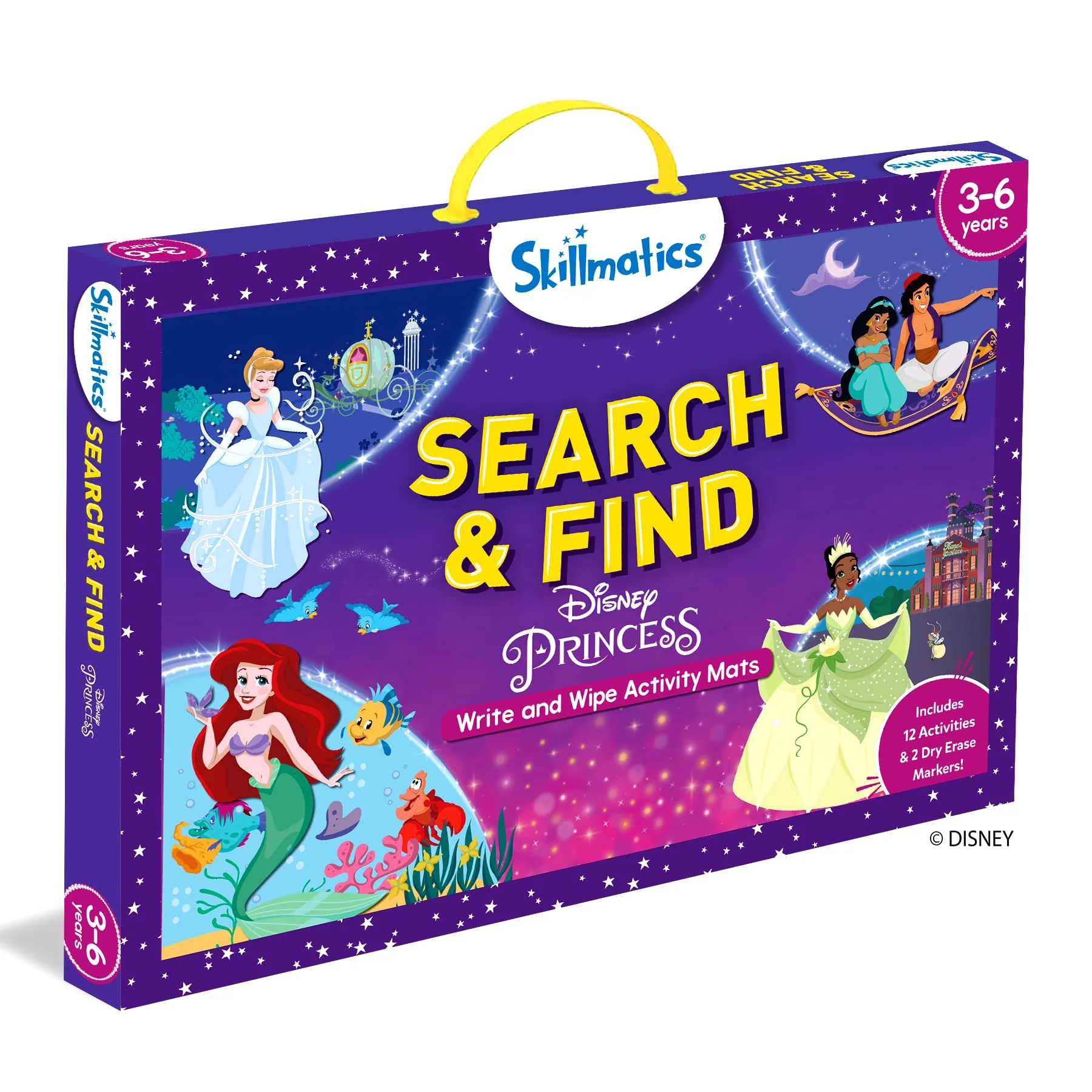 Skillmatics Search and Find Disney Princess Educational Game - Reusable Preschool Learning Activities, Christmas Toys, Art & Crafts, Gifts for Toddlers & Kids of Ages 3, 4, 5, 6 - Image 2