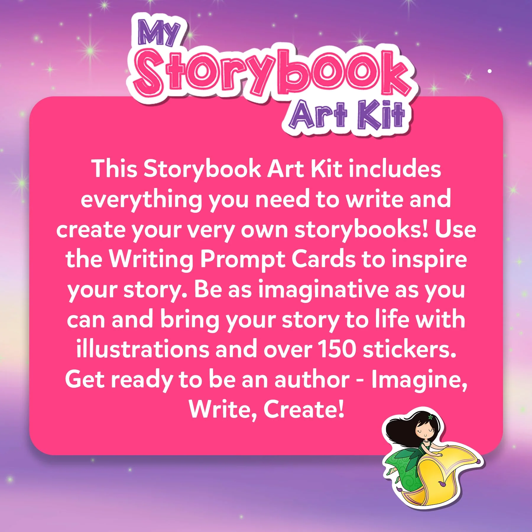 Skillmatics Storybook Art Kit - Create Fairytale Stories, DIY Craft & Writing Kit with 300+ Stickers, Scrapbooking & Journal Activity, Christmas Gifts for Kids Ages 5, 6, 7, 8, 9, 10 - Image 2