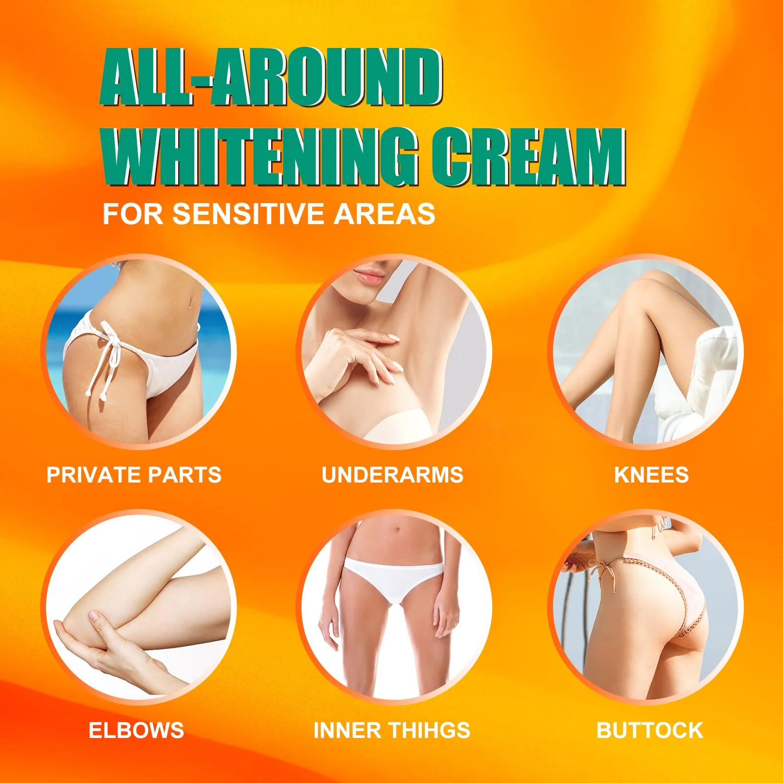 Skin Bleaching Cream, Skin Lightening for Intimate Area, Whitening Cream Underarms, Knees, Elbows, Inner Thigh, Bikini Line, Armpit, Natural Formula Dark Spot Remover - Image 4