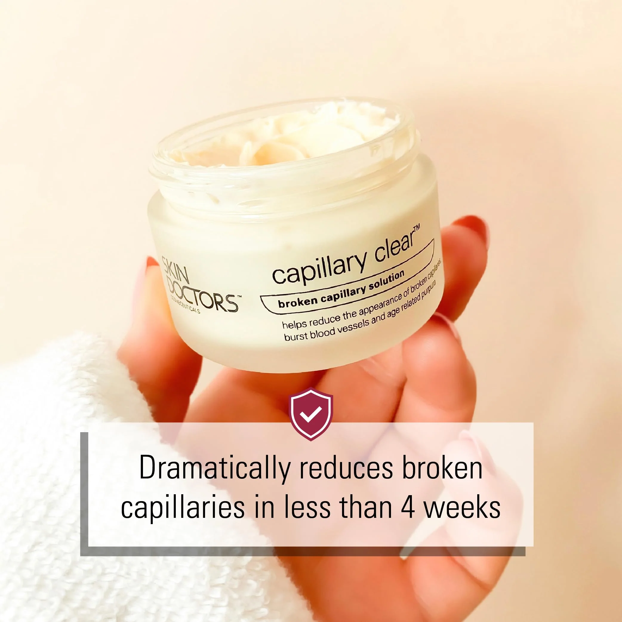 Skin Doctors, Capillary Clear Helps improve the appearance of broken capillaries Reduces the appearance of burst blood vessels help to reduce facial redness and promote an even complexion 50ml - Image 7