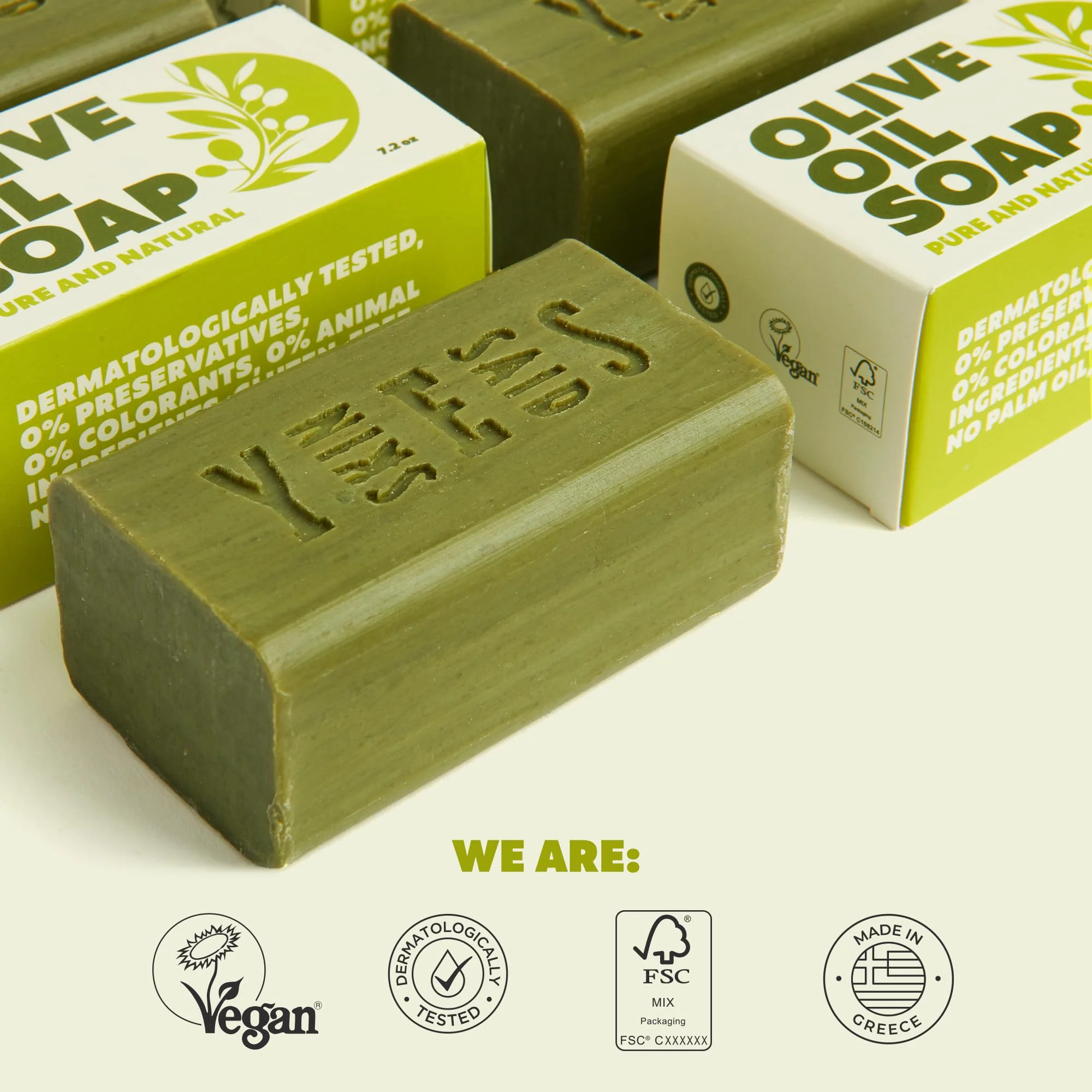 Skin Said Yes Olive Oil Soap Bars - Set of 8 - Organic Bar Soap - Moisturizing, Gentle on Skin, Rich in Antioxidants - Ideal for Sensitive Skin, Kids, Men, and Women - Perfect for Everyday Use - Image 6
