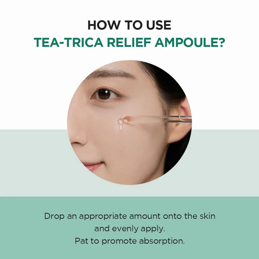 SKIN1004 Tea-Trica Relief Ampoule 3.38 fl. oz, 100ml, Soothing Hydration for Sensitive Skin - Image 5