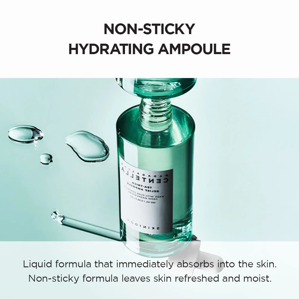 SKIN1004 Tea-Trica Relief Ampoule 3.38 fl. oz, 100ml, Soothing Hydration for Sensitive Skin - Image 6