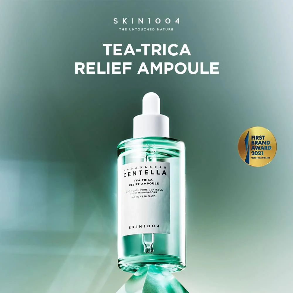 SKIN1004 Tea-Trica Relief Ampoule 3.38 fl. oz, 100ml, Soothing Hydration for Sensitive Skin - Image 7