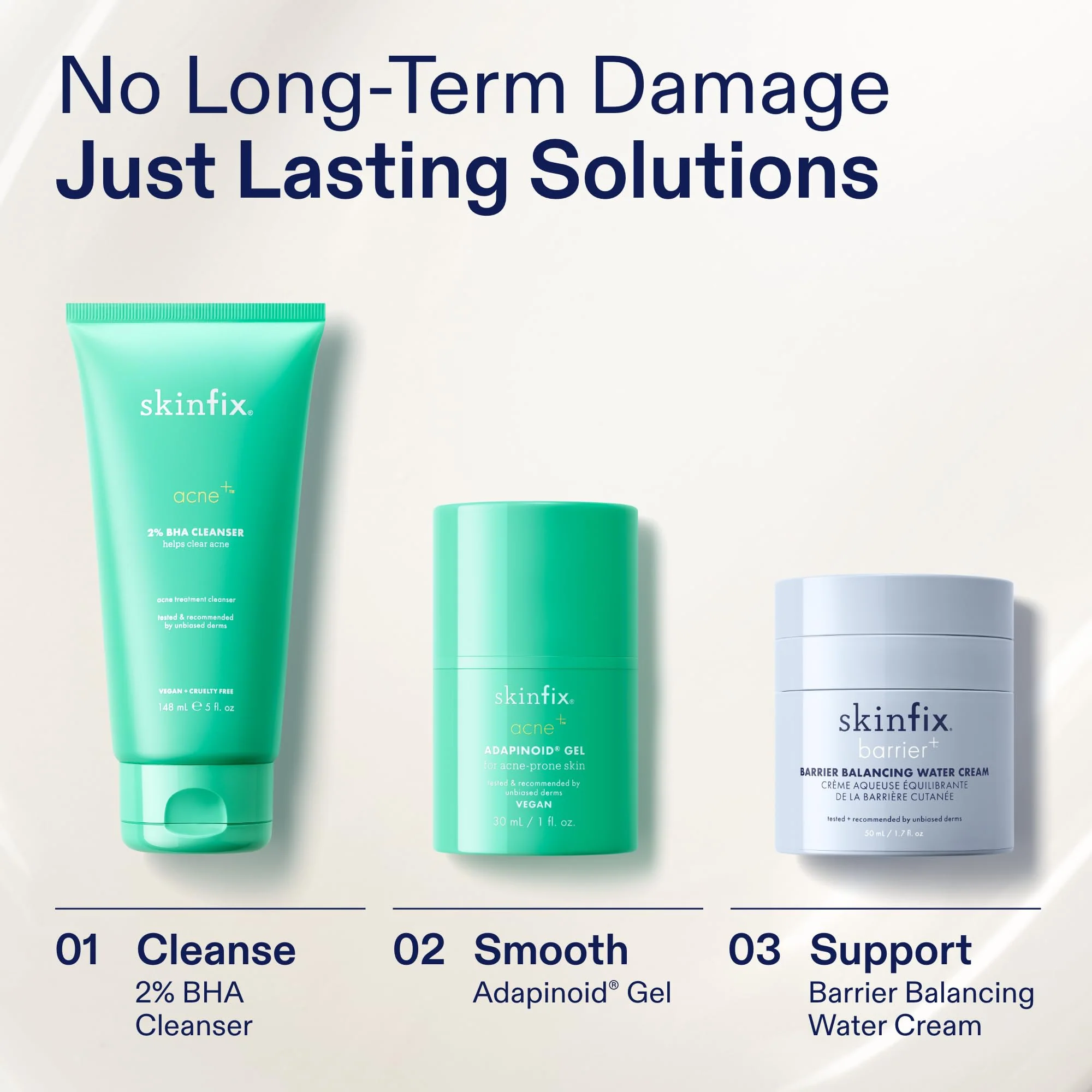 Skinfix 2% BHA Cleanser - 5 oz - Clears Acne Blemishes & Blackheads - Safe for All Types of Acne - Fragrance Free - Vegan, Cruelty Free - Image 3