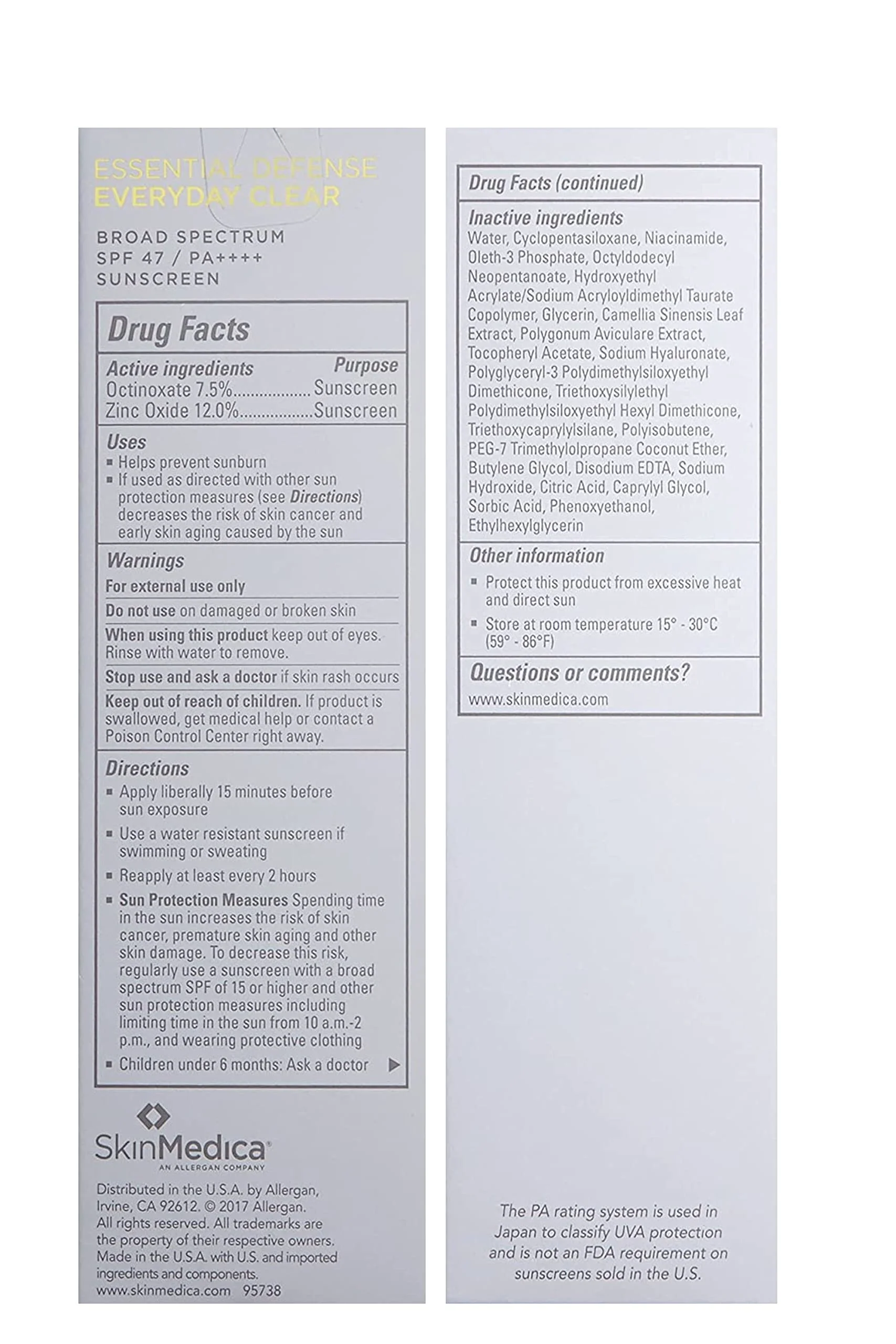 SkinMedica Essential Defense Everyday Clear SPF 47 Sunscreen for Face - This Lightweight, Facial Sunscreen is Ideal for Oily and/or Combination Skin, 1.85 Oz - Image 3