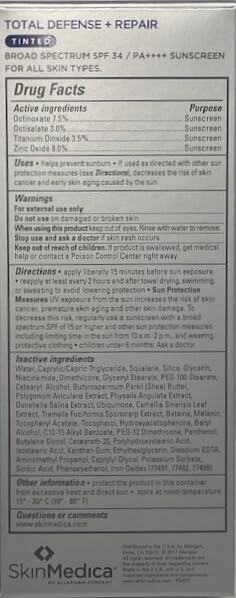 SkinMedica Total Defense + Repair SPF 34 Tinted Sunscreen for Face. This Lightweight, Facial Sunscreen is Ideal for Oily and/or Combination Skin, 2.3 Oz - Image 7