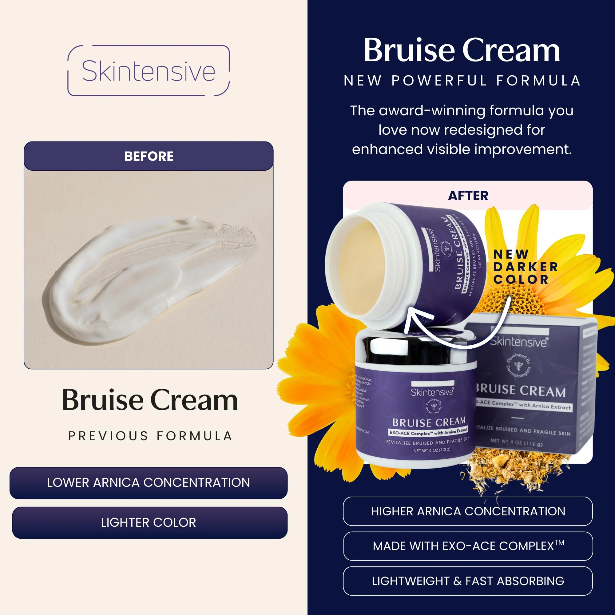 SKINTENSIVE Arnica Bruise Cream for Thin Skin - Moisturizing Arnica Cream, Vitamin K C and E, Skin Renewal, 4 Oz - Image 9