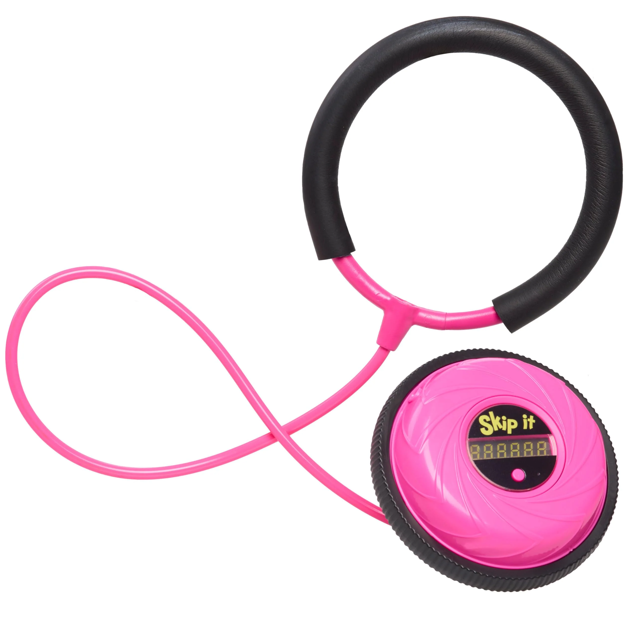 Skip It Retro Outdoor Toy, Light Up Ball and Digital Counter, Pink, Soft Foam Padded Ankle Ring, 79 cm Long, Screen Free Play, Toy for Boys, Girls, Kids Ages 5 and Up