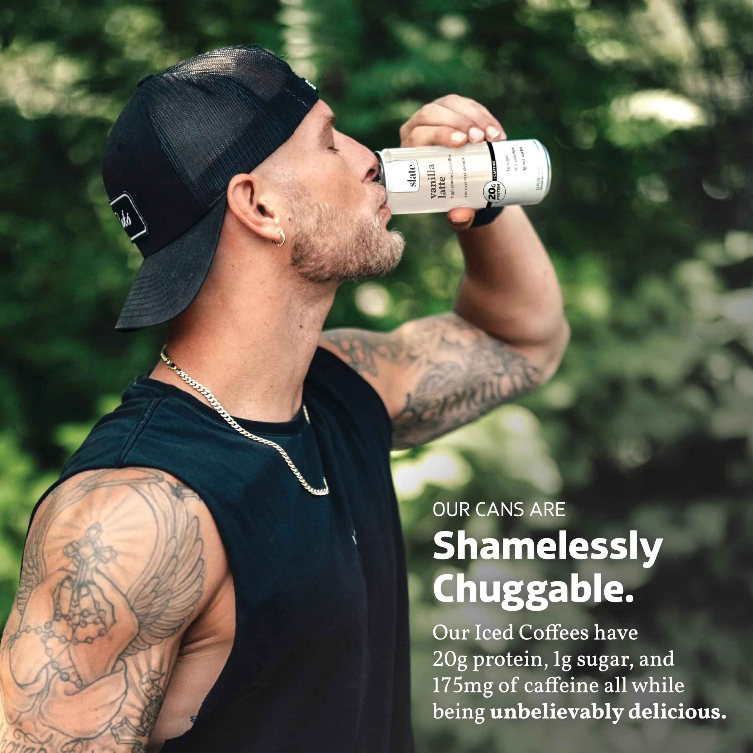 Slate Milk - High Protein Iced Coffee - Vanilla Latte - 175mg Caffeine, Lactose Free Energy - 20g Protein, 1g Sugar, 100 Calories, 1g Net Carbs, No Sugar Added - Protein Coffee - 11 fl oz, 12 Cans - Image 5