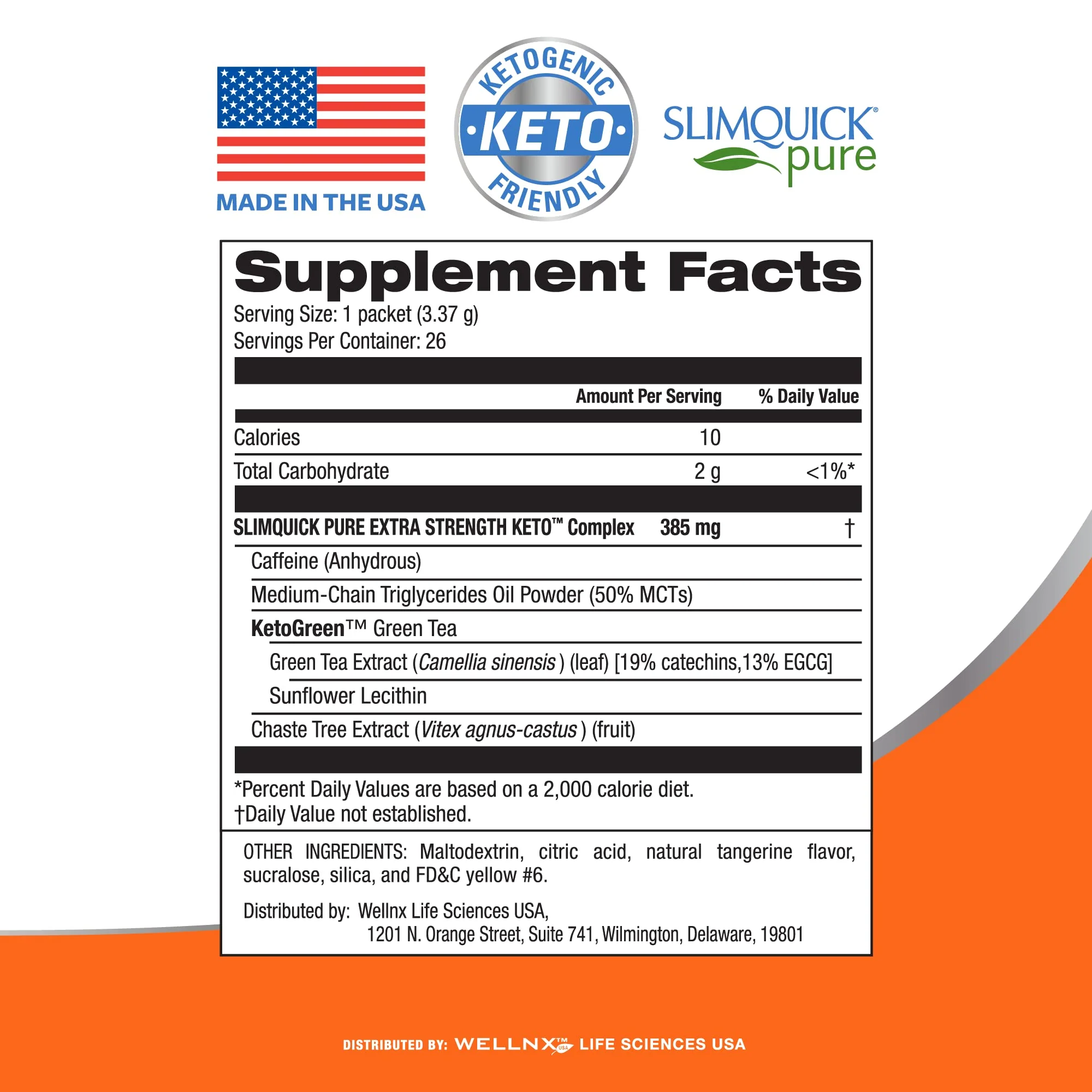 SlimQuick Extra Strength Weight Management Drink Mix for Women, Tangerine - Helps Metabolism, Keeps Full for Longer with Green Tea, Caffine, Chaste Tree, Rhodiola Extract - 26 Count - Image 6