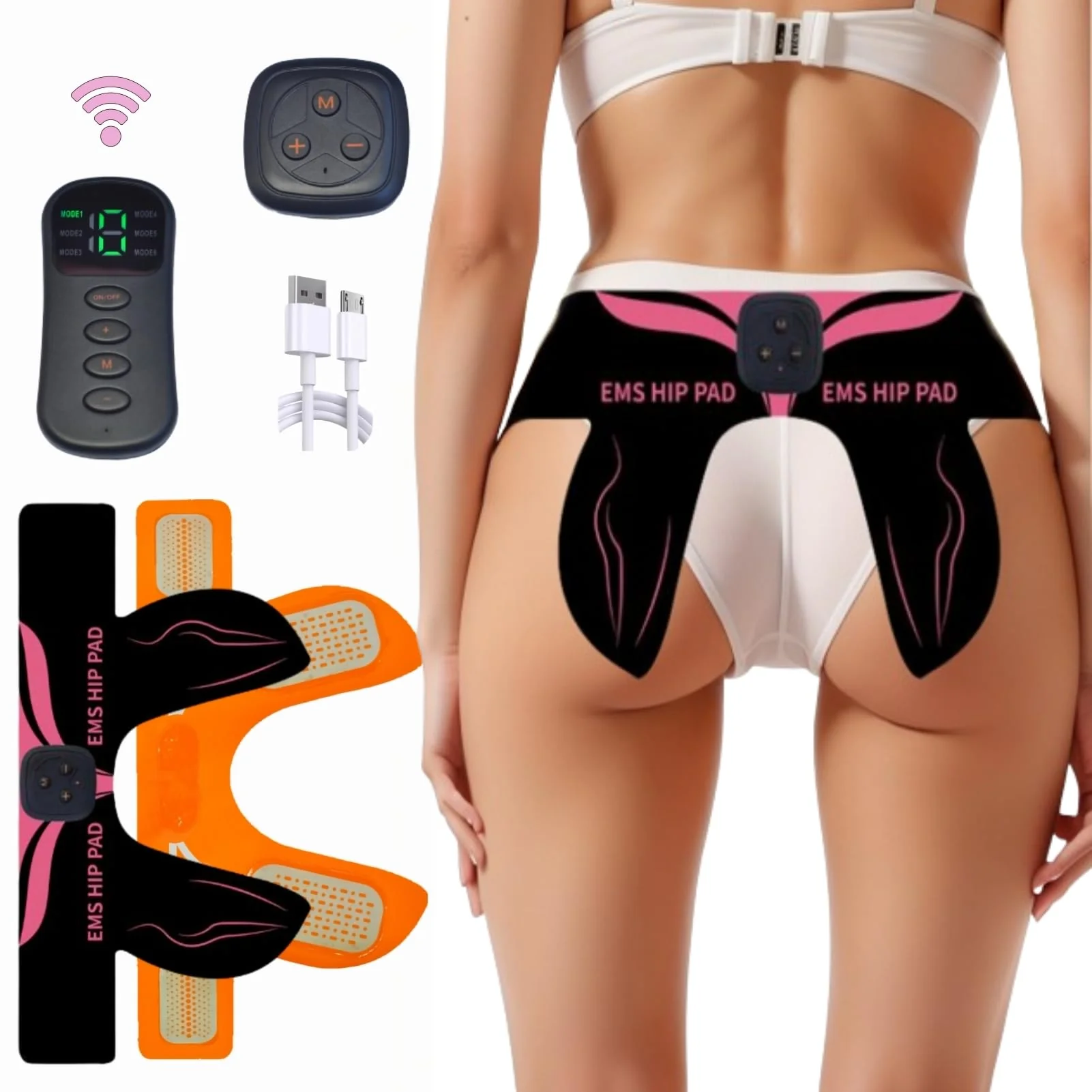 Smart Hip Glute Trainer for Butt, Glute Toning Device, EMS Wireless ABS Muscle Stimulator, Buttock Growth Massager Workout Machine for Women - Image 2