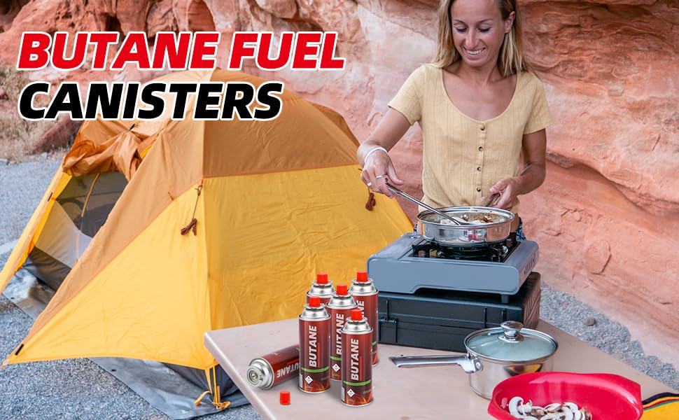 Smart & Safe Butane Fuel Canister - Self-Sealing Nozzle - 28 Pack for Outdoor Cooking, Camping, and Emergency Use - Image 6