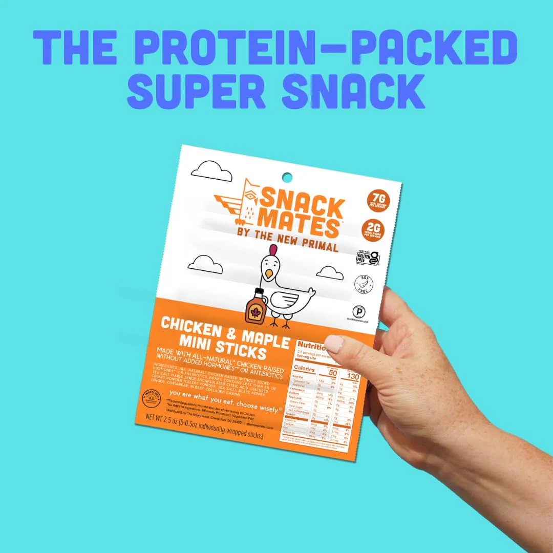 Snack Mates by New Primal Sampler Four Flavor Pack, Mini Meat Sticks, High Protein and Low Sugar Kids Snack, Gluten Free, Soy Free, Paleo, Lunchbox Friendly, 20 Count - Image 8