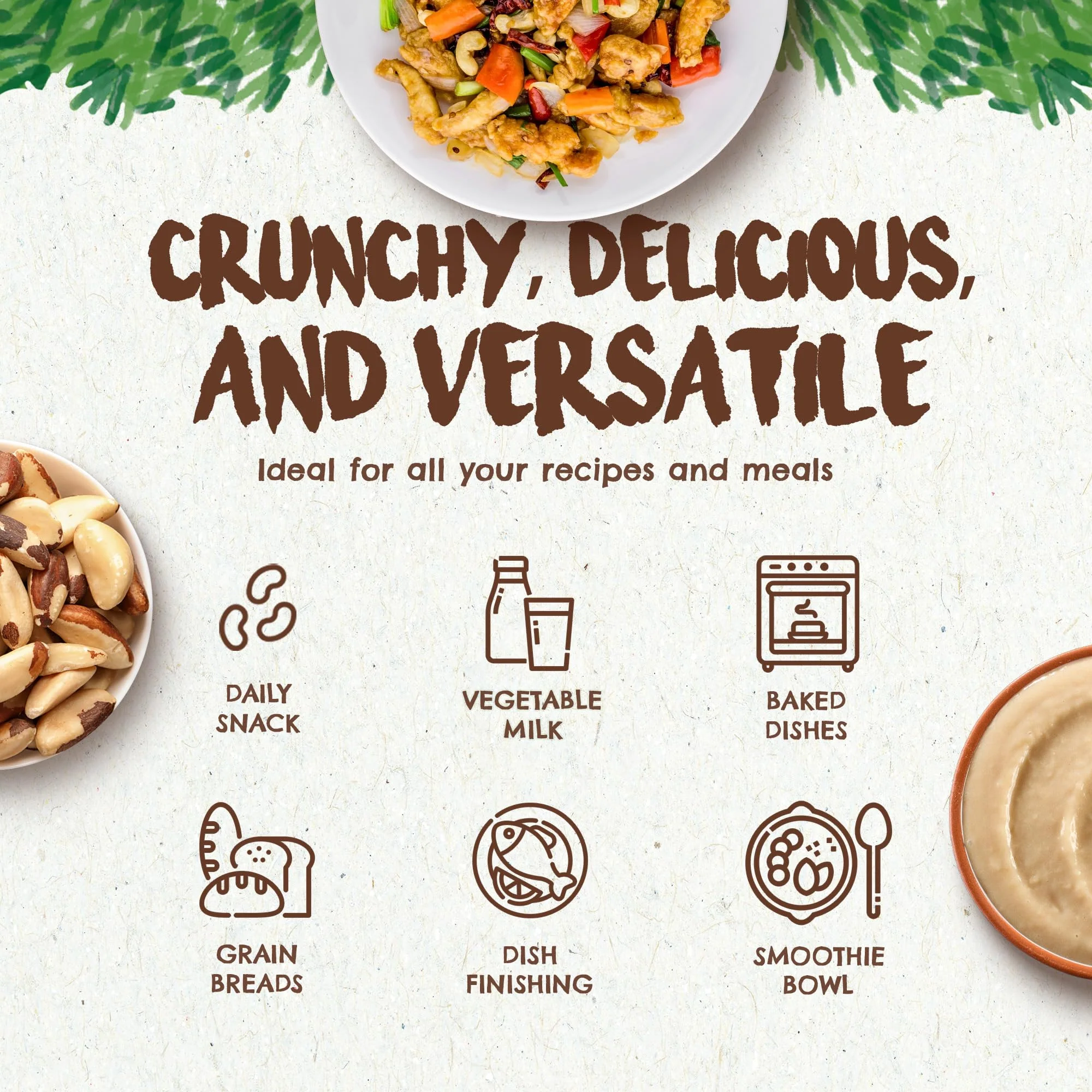 Snack The True Organic Brazil Nuts Medium Size 32 oz-2lbs – Raw and Unsalted – Kosher – Healthy-Rich in Vegetable Protein – Harvested in Amazon Rainforest – Fresh, Vegan and Gluten Free – Forest Up - Image 6