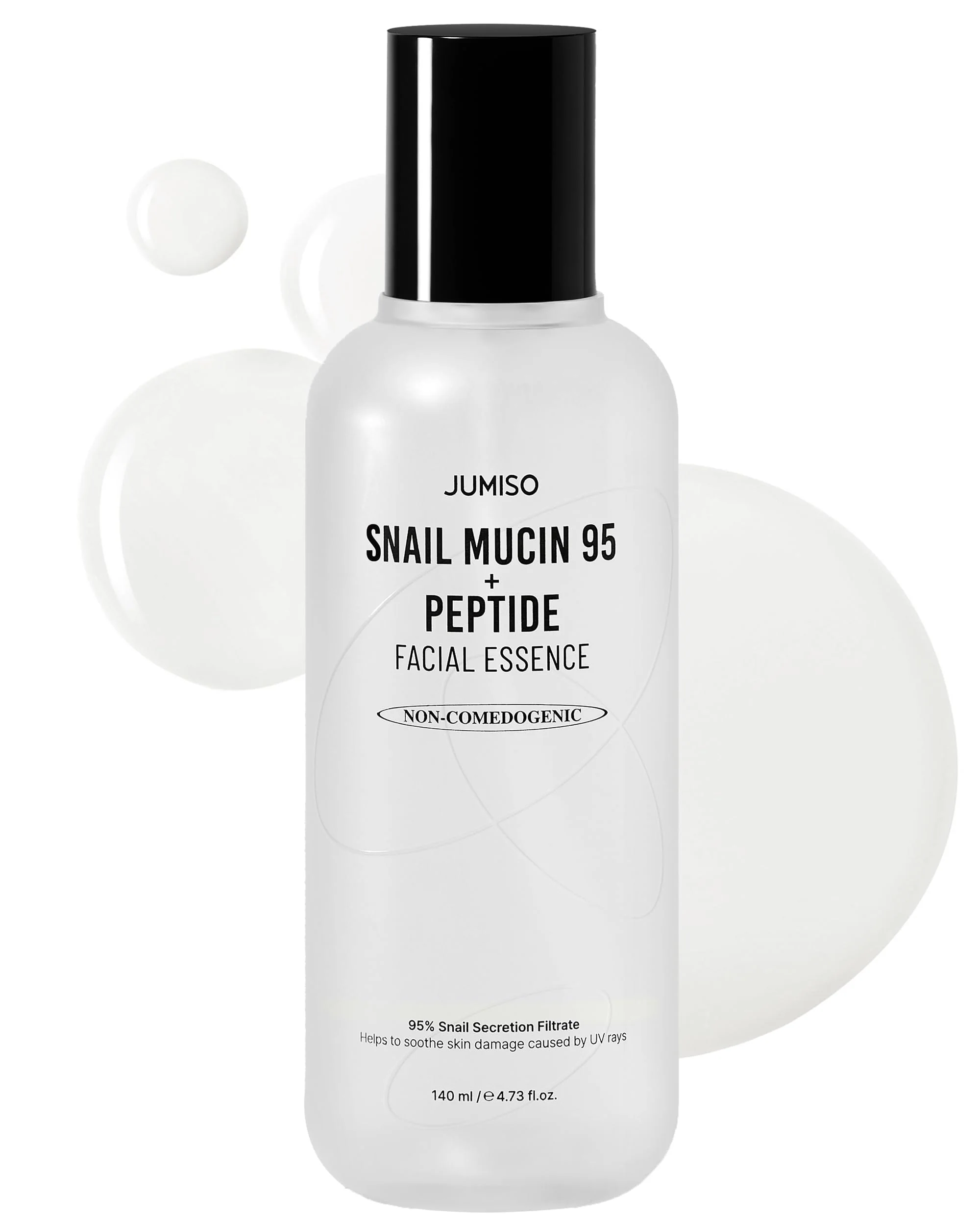 Snail Mucin 95 + Peptide Essence - Advanced Skin Repair Serum for Acne-Prone & Sun-Damaged Skin, Non-Comedogenic Facial Moisturizer with 5-Peptide Complex, Fragrance-Free, Slow-Aging, 4.73 fl.oz.