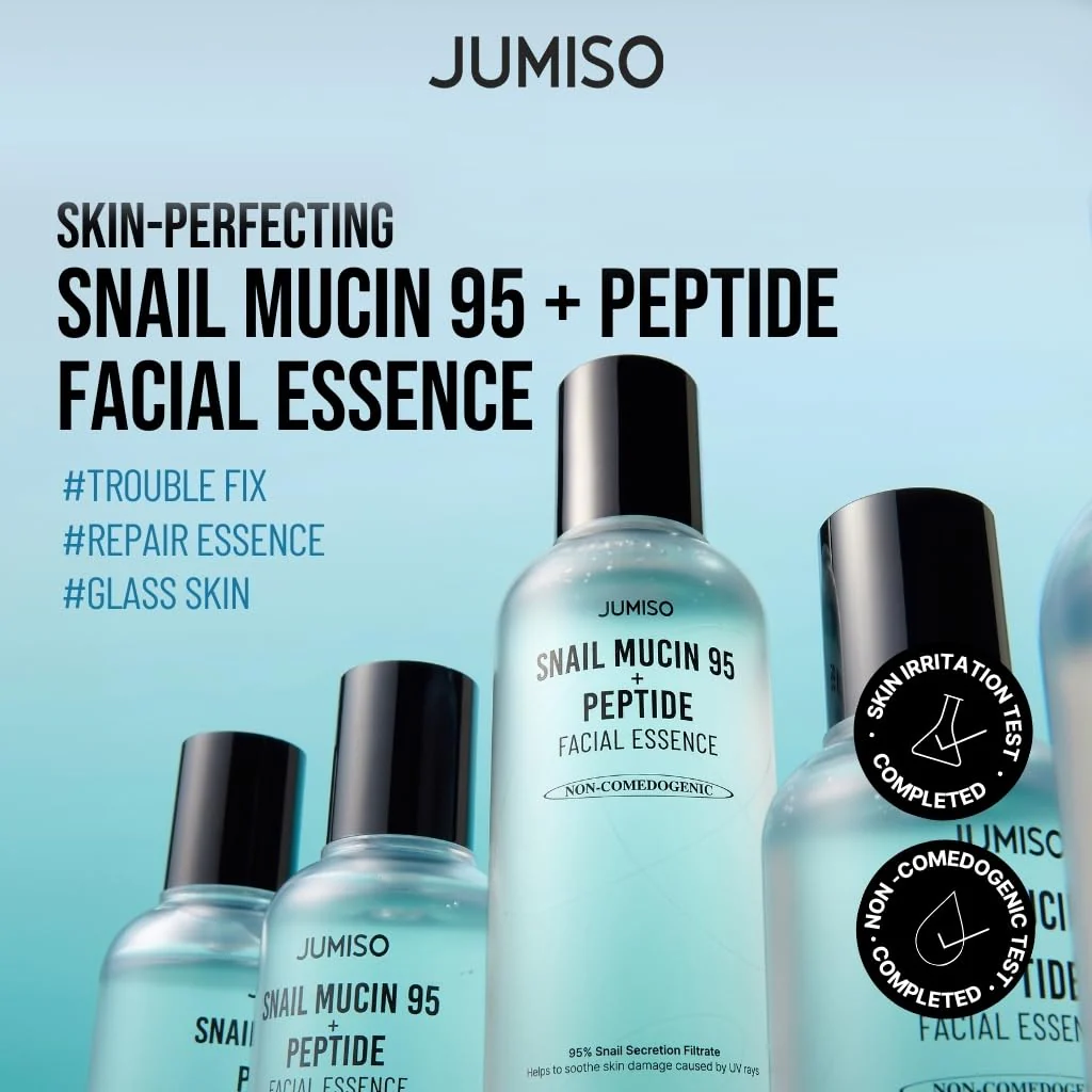 Snail Mucin 95 + Peptide Essence - Advanced Skin Repair Serum for Acne-Prone & Sun-Damaged Skin, Non-Comedogenic Facial Moisturizer with 5-Peptide Complex, Fragrance-Free, Slow-Aging, 4.73 fl.oz. - Image 9