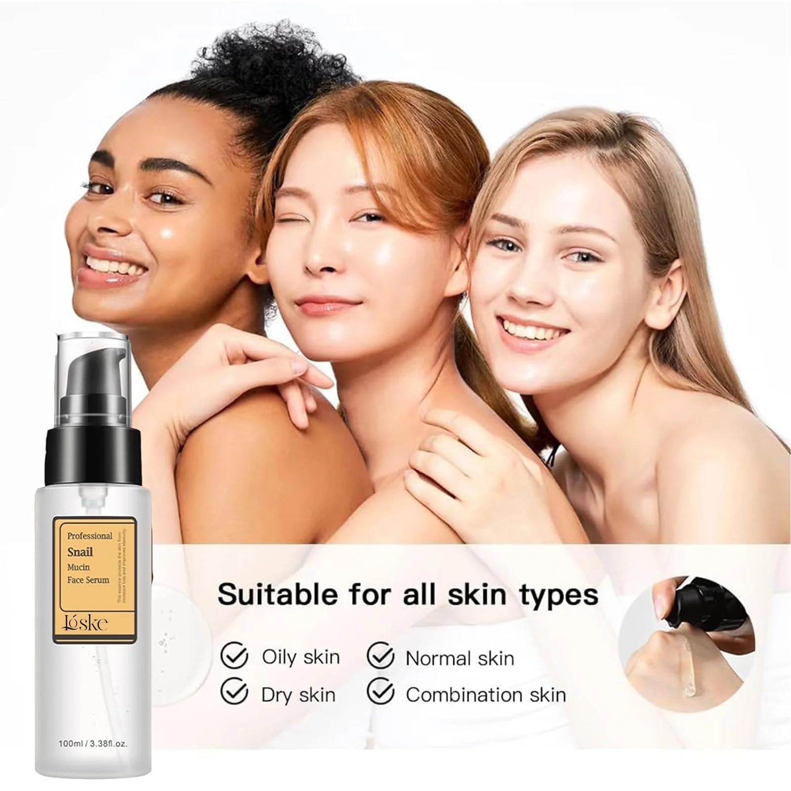 Snail Mucin Serum, Snail Secretion Filtrate, Snail Mucin, Power Repairing Essence - Image 2