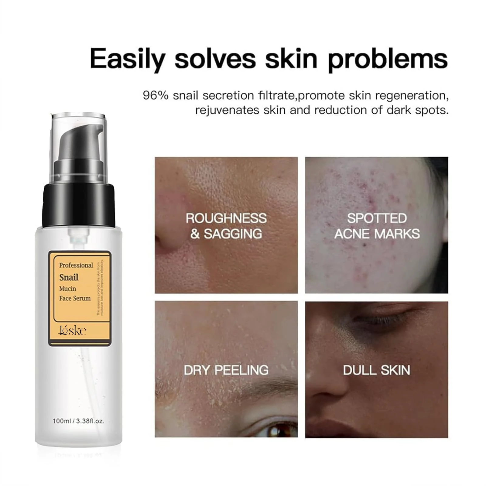 Snail Mucin Serum, Snail Secretion Filtrate, Snail Mucin, Power Repairing Essence - Image 4