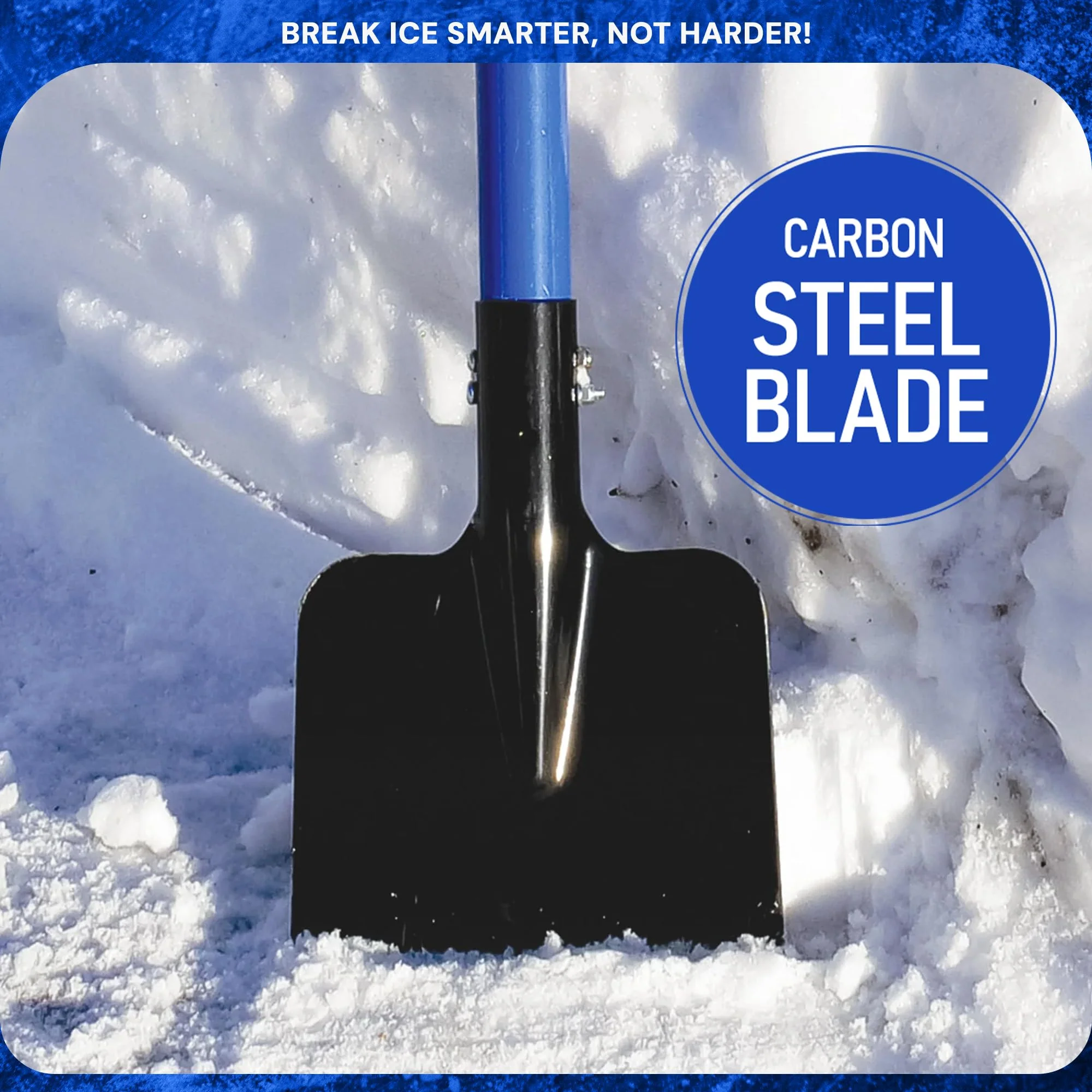 Snow Joe Ice Chopper with 7-Inch Carbon Steel Blade and Shock-Absorbing Handle, 3.2 Lbs - Portable and Lightweight Winter Scraper and Ice Remover for Driveway, Sidewalk, Garage, & Patio, SJEG700 - Image 4