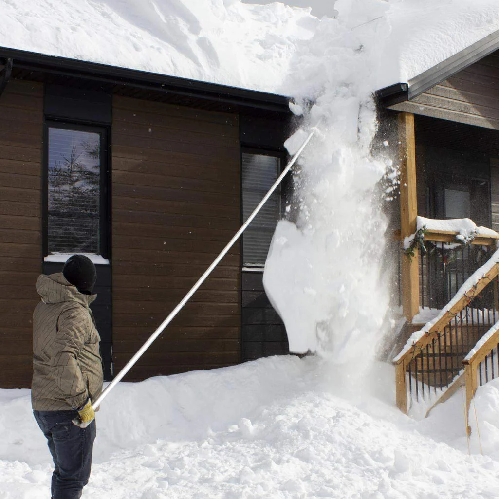 SNOWPEELER Accessories - 10 ft. Handle Extension Kit - Works with Both 20 ft. and 30 ft. - Increase Your Reach Even More - 2 Easy-to-Assemble 5 ft. Sectional Poles - Commercial-Grade Aluminum - Image 5