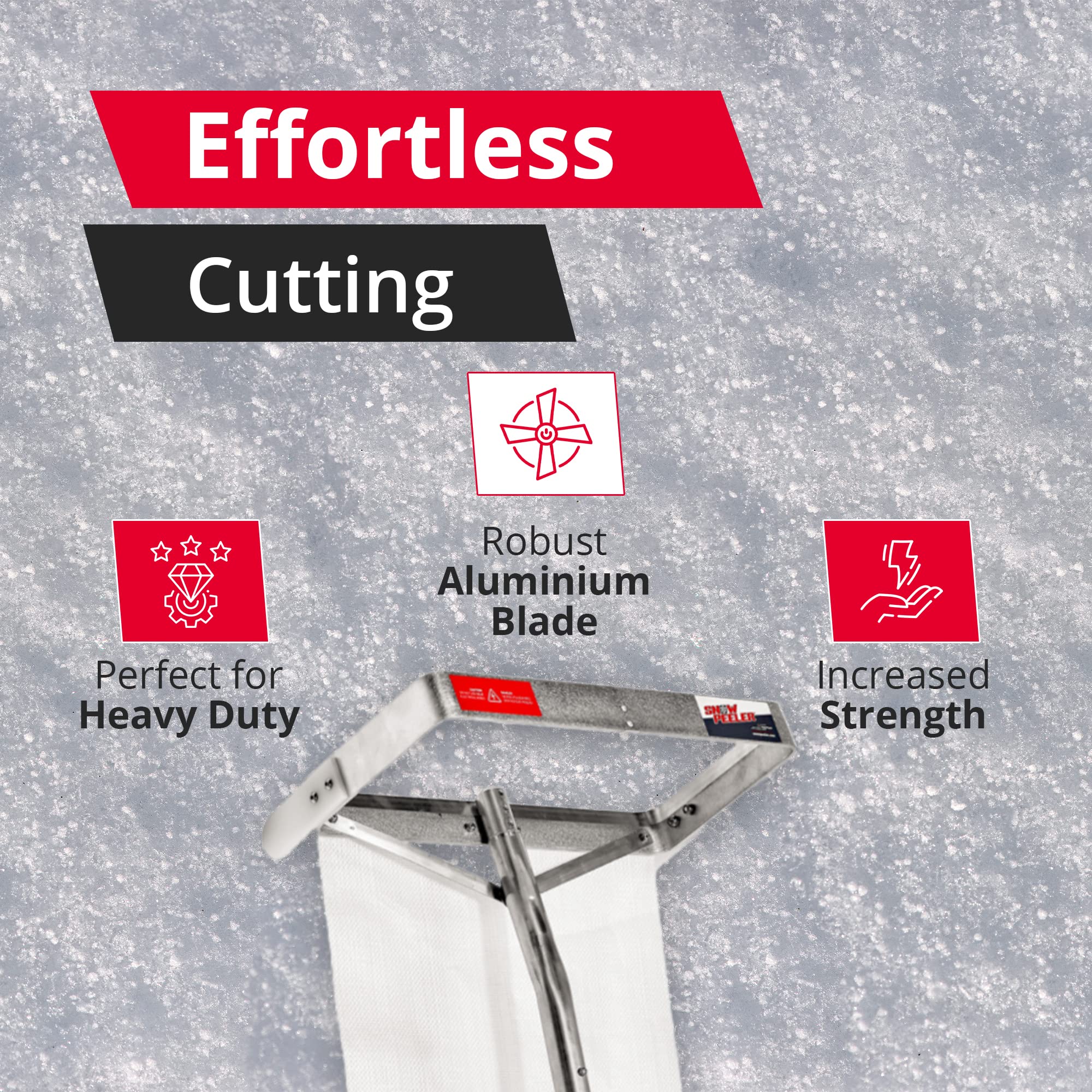 SNOWPEELER Classic Roof Rake for Snow Removal - 20 ft. Snow Removal Tool - Snow Rake for House Roof - Snow Roof Rake - Telescopic Heavy Duty Snow Shovel for Rooftop - Image 3