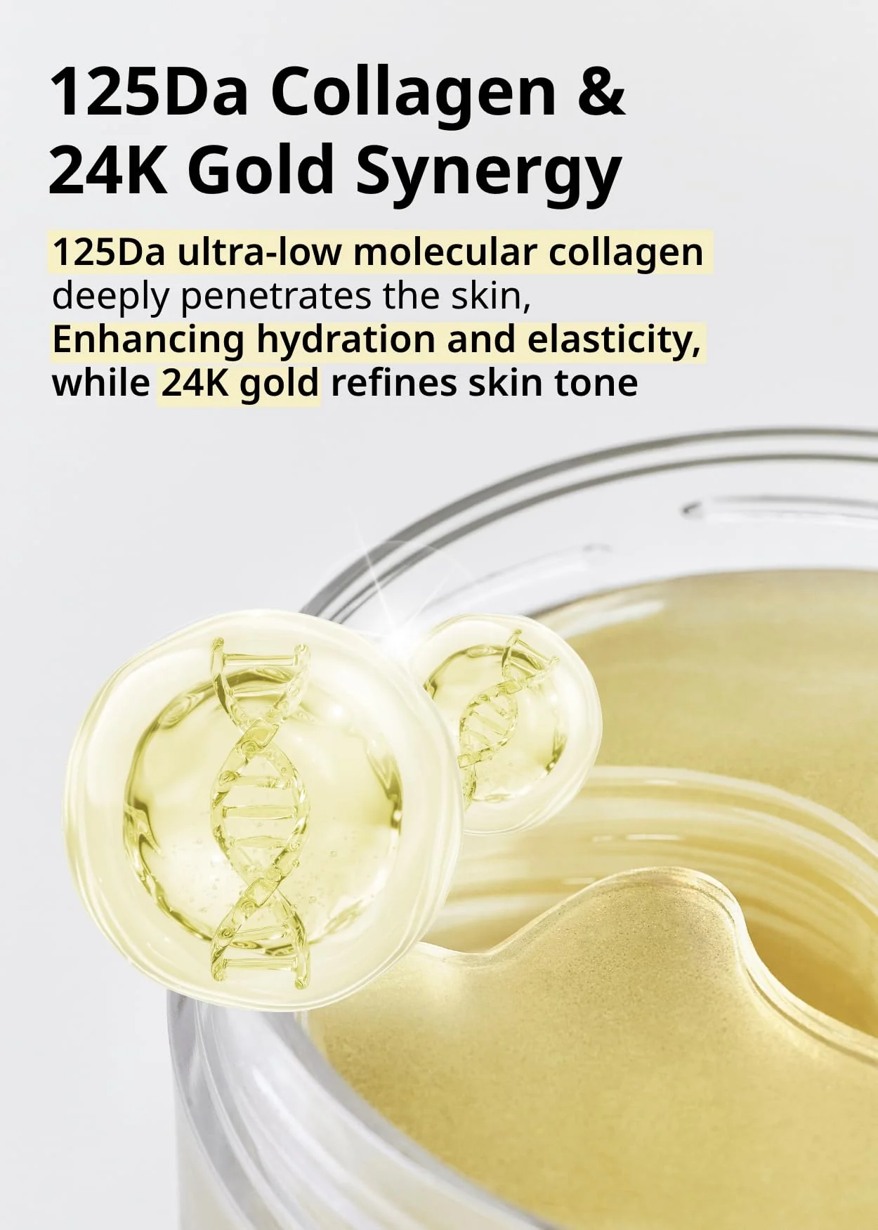 SNP 125Da Collagen + 24K Gold Perfection Eye Patch | Nourishing Under Eye Patches for Wrinkles and Dark Spots | Under Masks for Puffy Eyes and Dark Circles | Korean Collagen Skincare | 60 Patches - Image 5