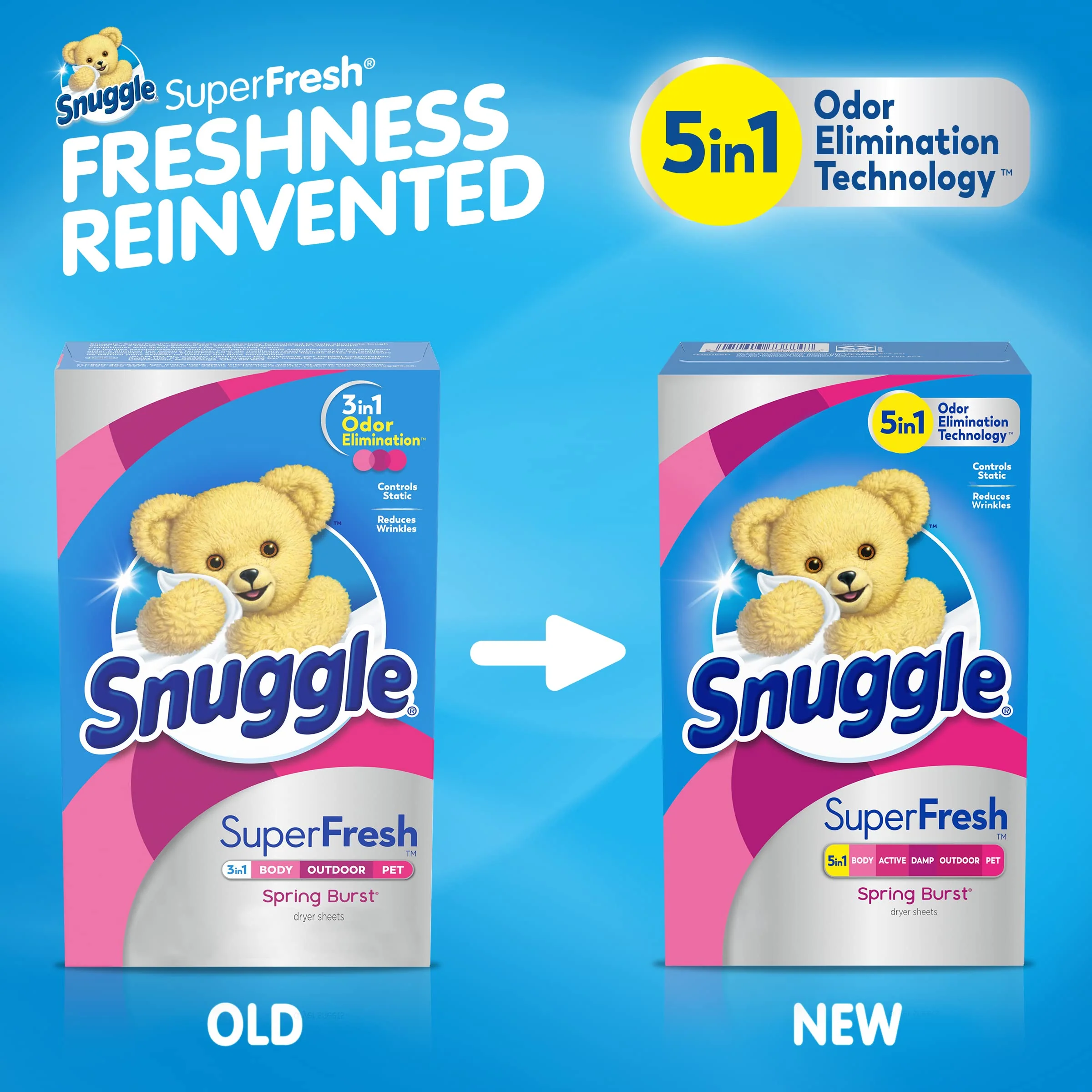 Snuggle Dryer Sheets, Spring Burst, 200 Count | Plus SuperFresh | Static Control | Odor Eliminating | Pack of 2 - Image 9