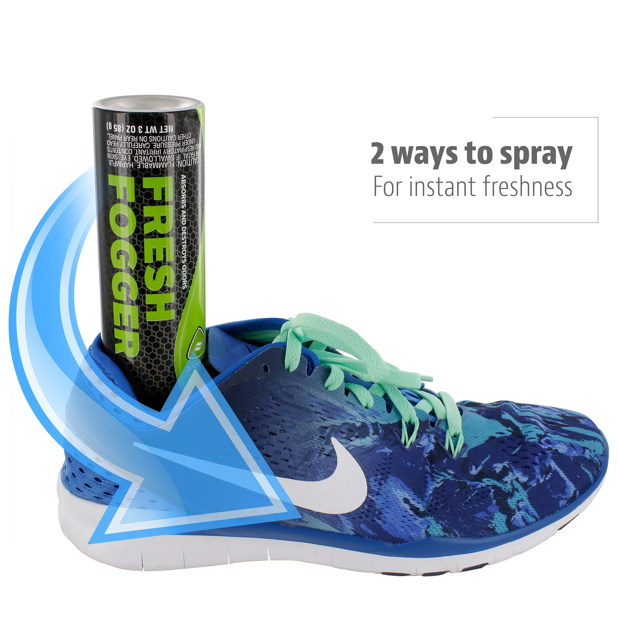 Sof Sole Fresh Fogger Shoe, Gym Bag, and Locker Deodorizer Spray, 3-Ounce 2pk - Image 2