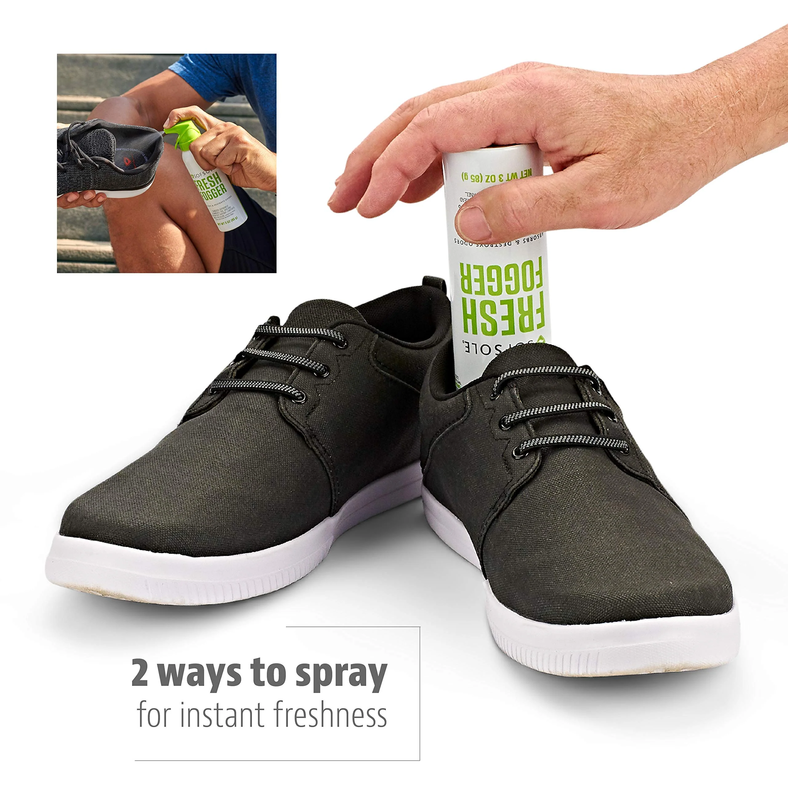 Sof Sole Fresh Fogger Shoe, Gym Bag, and Locker Deodorizer Spray, 3-Ounce 2pk - Image 5