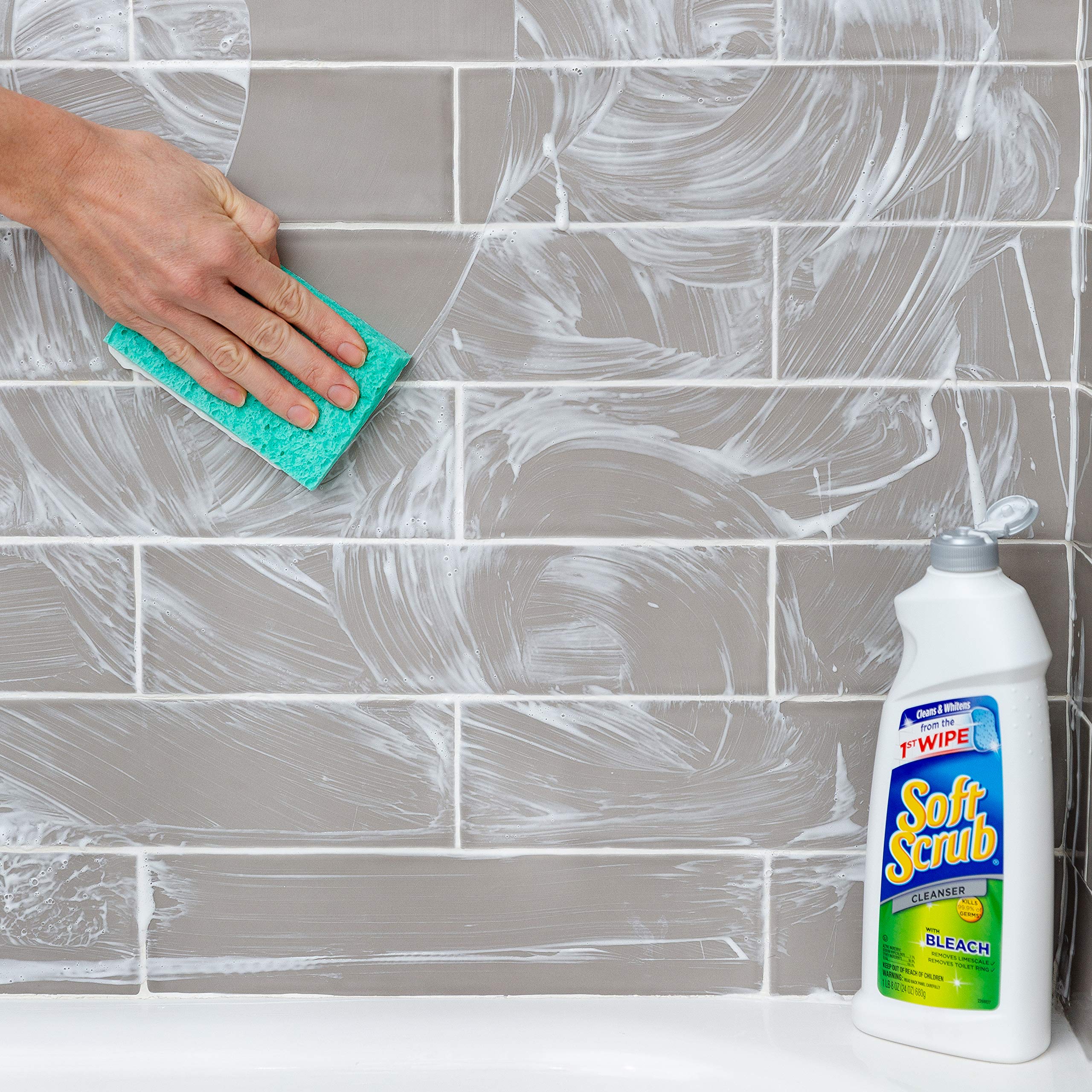 Soft Scrub Antibacterial Cleaner with Bleach Surface Cleanser, 36 Ounce (Pack of 6) - Image 2