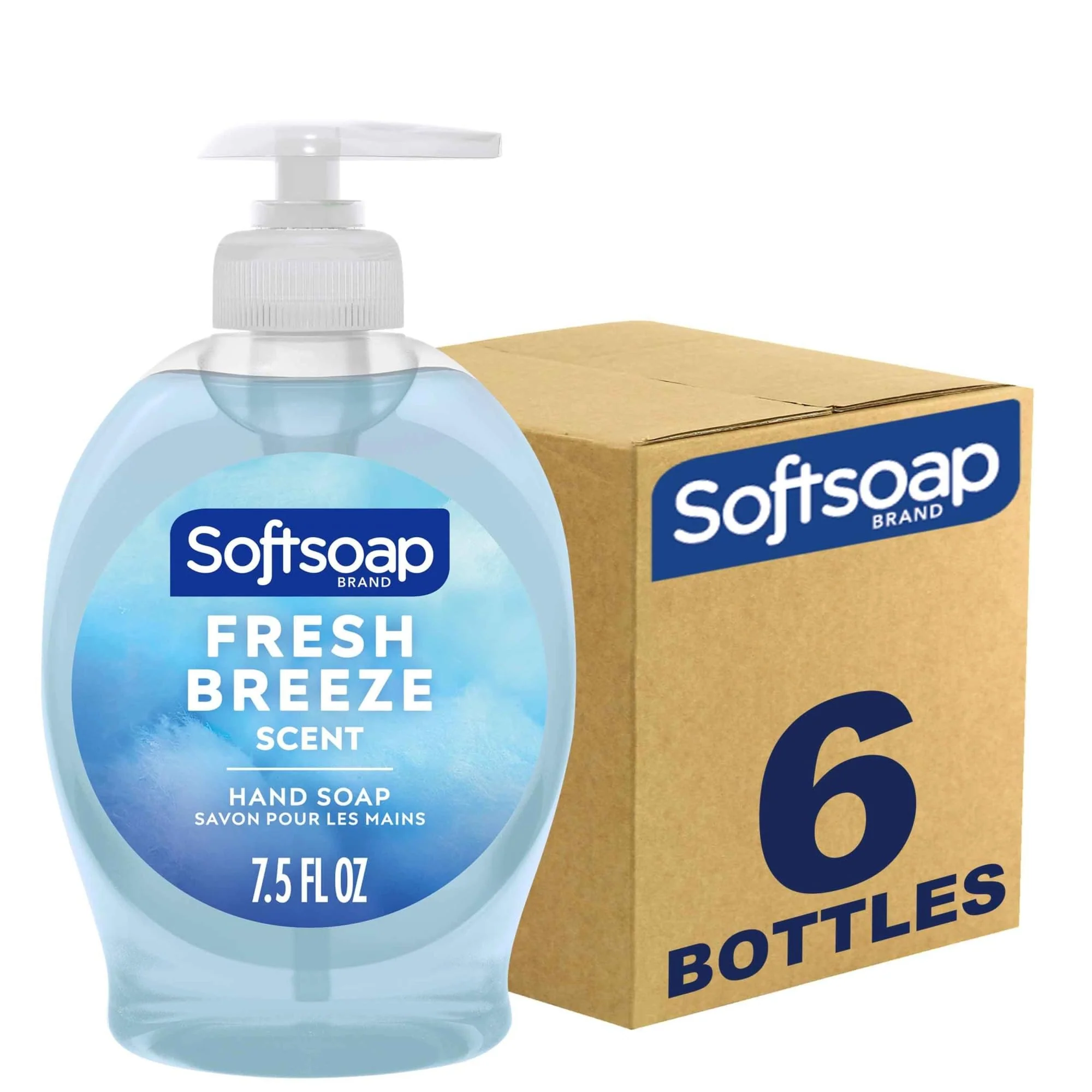 Softsoap Hand Soap Pump Dispenser, Fresh Breeze Scent, 7.5 Oz, Carton Of 6 - Image 8