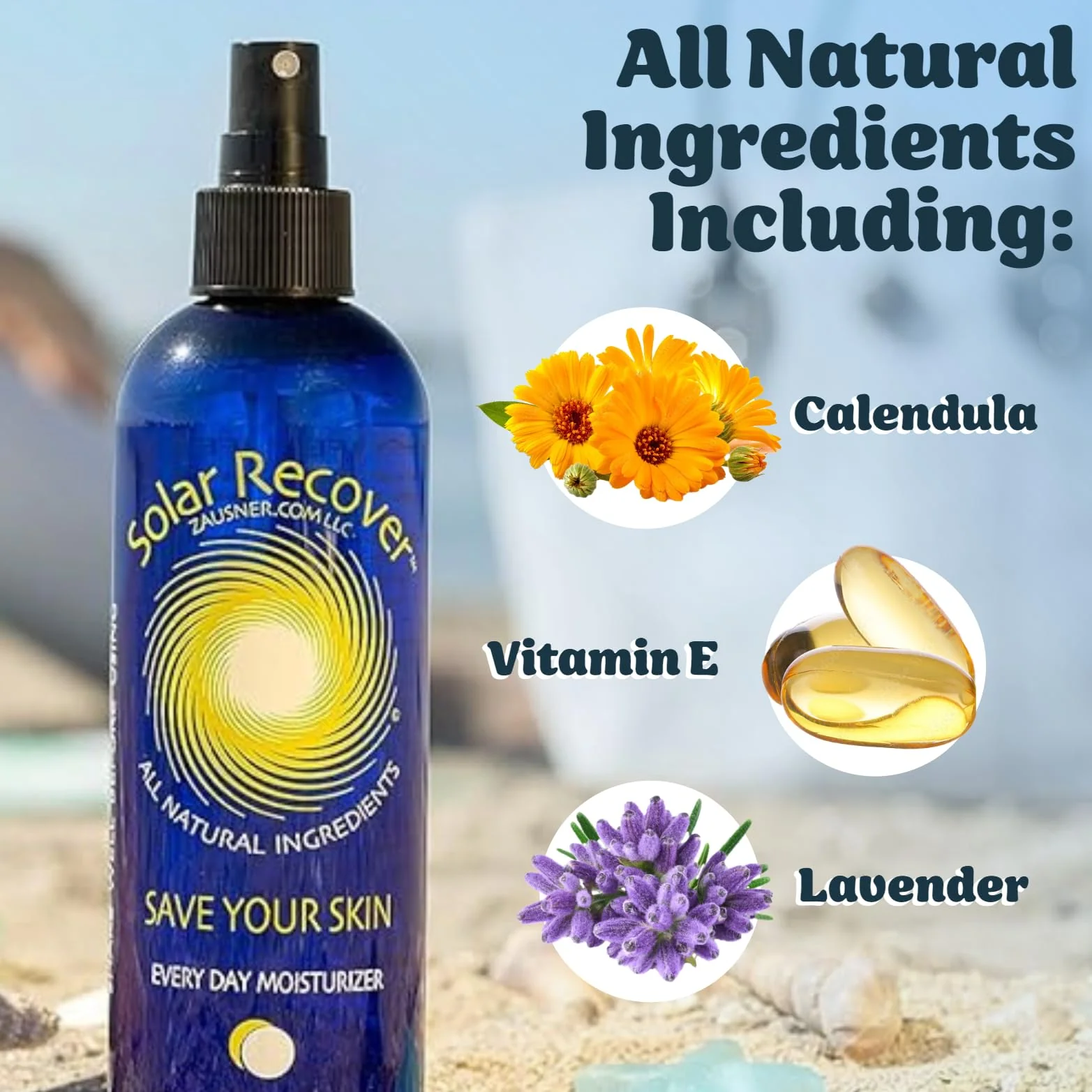 Solar Recover After Sun Moisturizing Spray 2 Pack (12 Ounce Each) - Hydrating Facial & Body Mist - 2460 Sprays of Sunburn Relief With Vitamin E & Calendula - Lotion Delivered in Water For Healthy Skin - Image 4