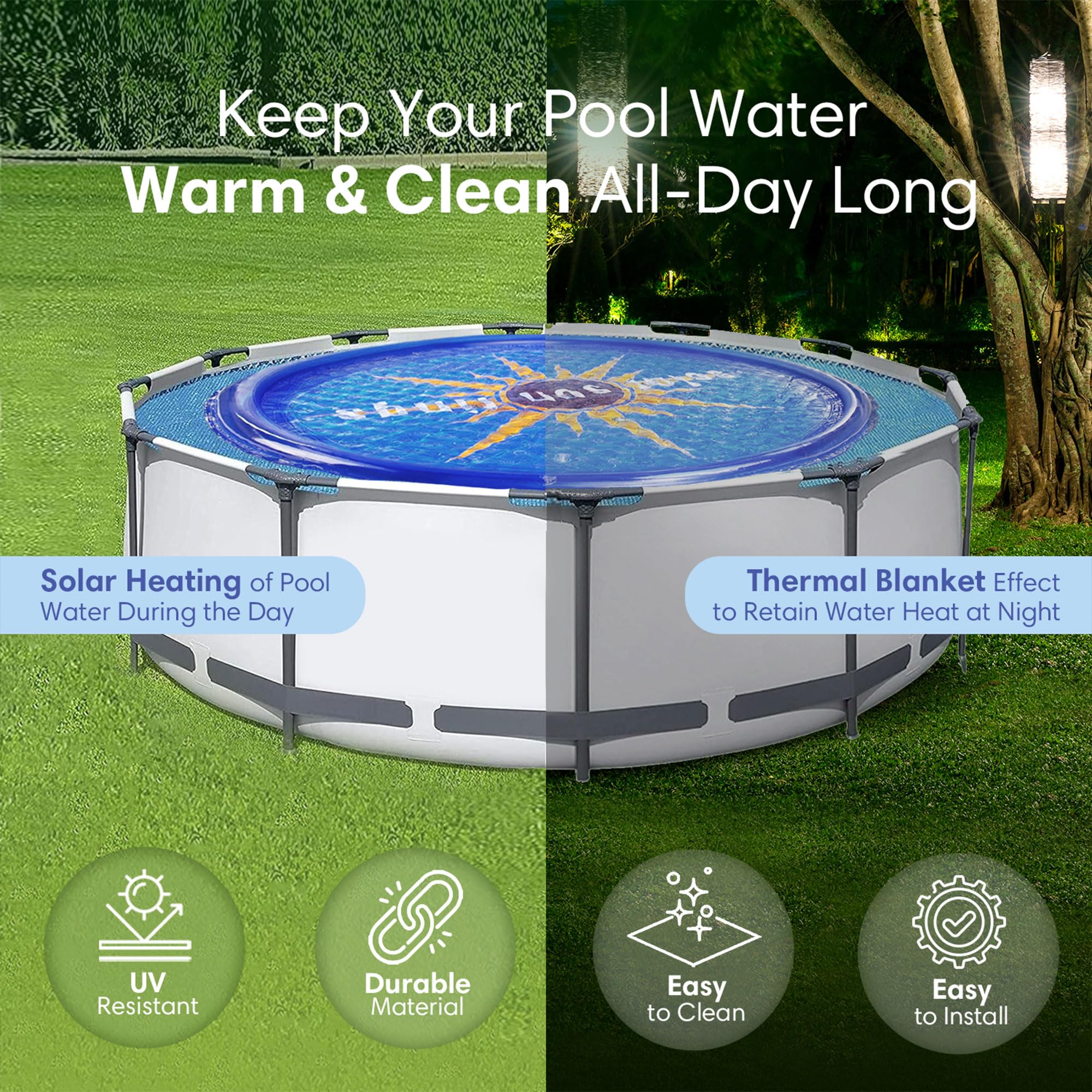 Solar Sun Rings 60 Inch Above Ground or Inground Swimming Pool Hot Tub Spa Heating Accessory Circula - Image 4