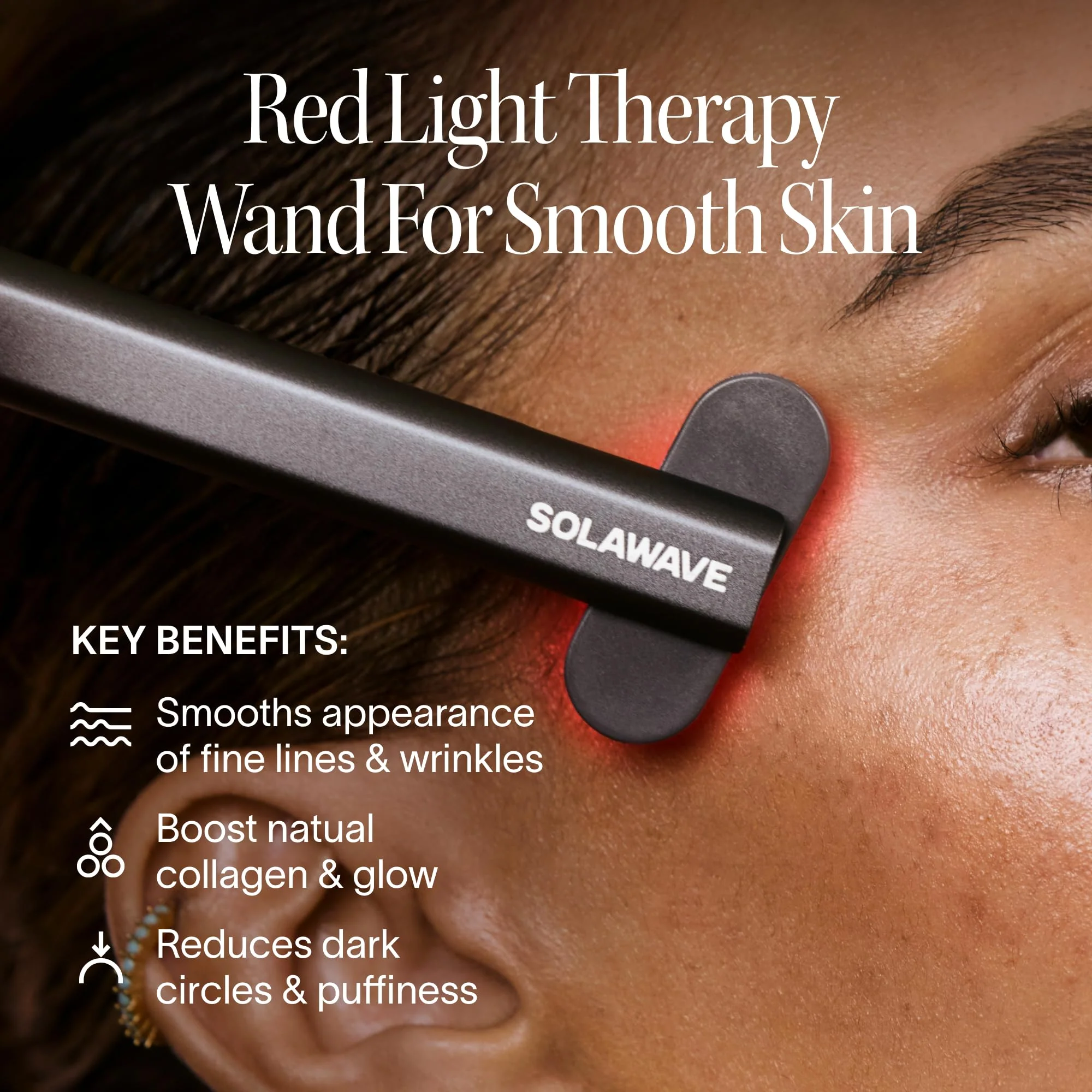 Solawave 4-in-1 Radiant Renewal Facial Wand | Red Light Therapy for Face and Neck | Galvanic Skincare Wand & Facial Massager | Anti-Aging Wrinkle Reduction | Solawave Original | Matte Black - Image 8