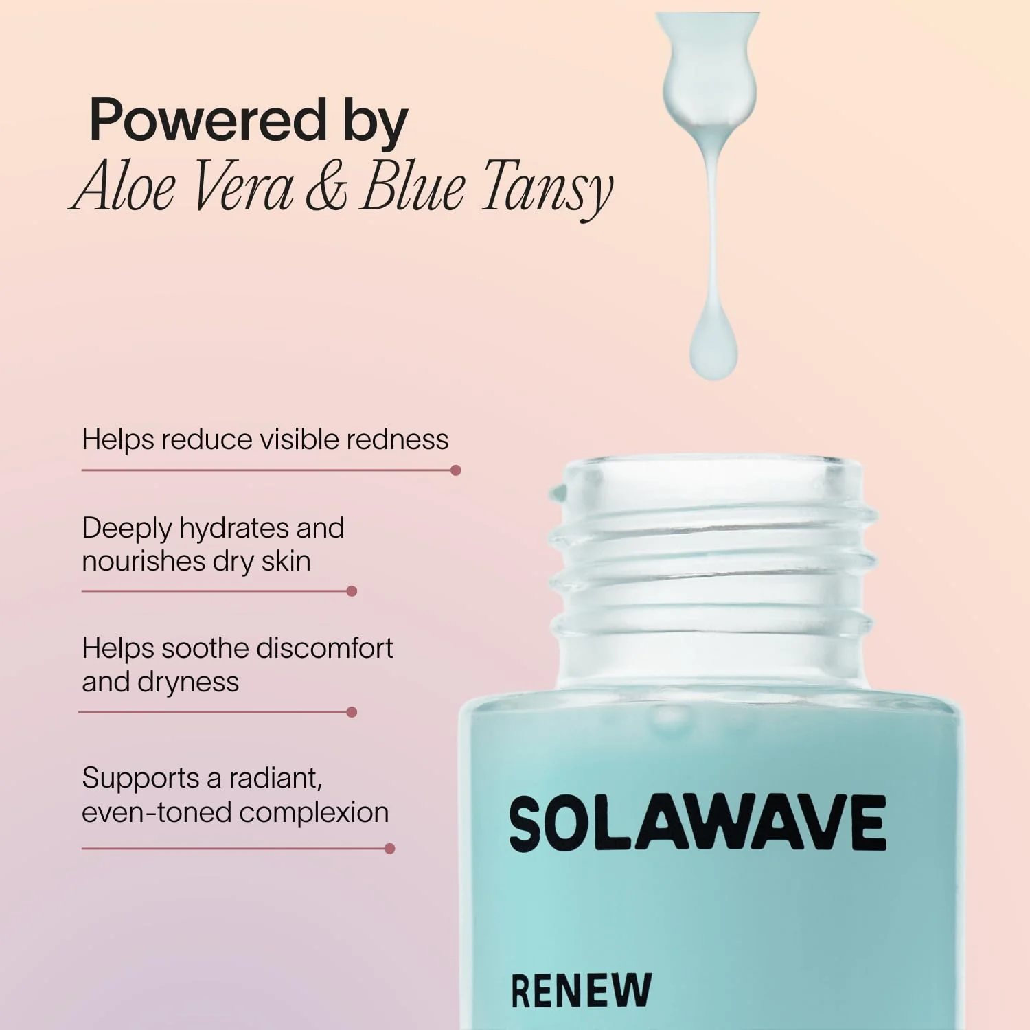 Solawave Renew Complex Serum for Face & Neck | Boost the Effects of Facial Wand | Red Light Therapy for Face & Microcurrent Facial Device for Anti-Aging & Skin Tightening - Image 3
