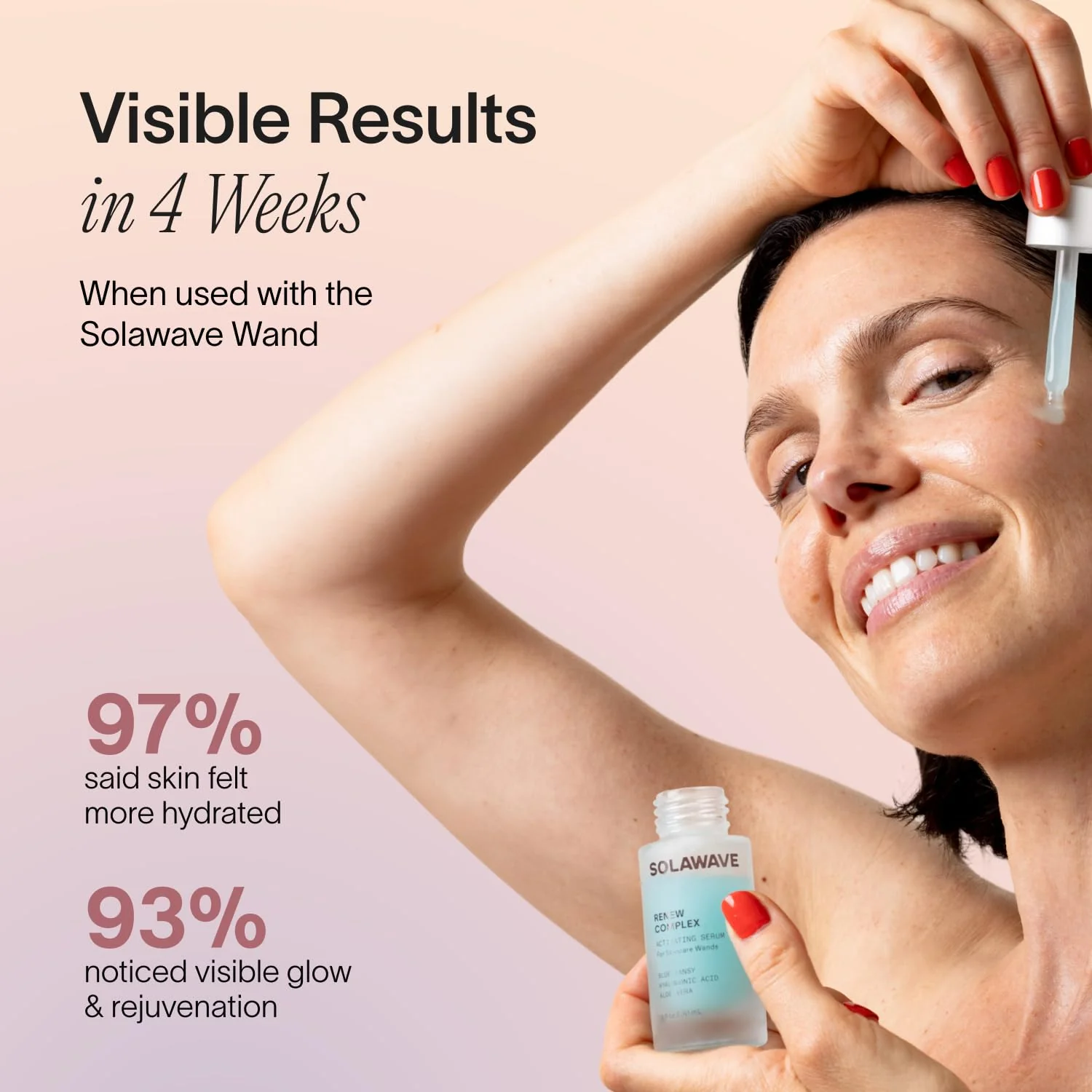 Solawave Renew Complex Serum for Face & Neck | Boost the Effects of Facial Wand | Red Light Therapy for Face & Microcurrent Facial Device for Anti-Aging & Skin Tightening - Image 6