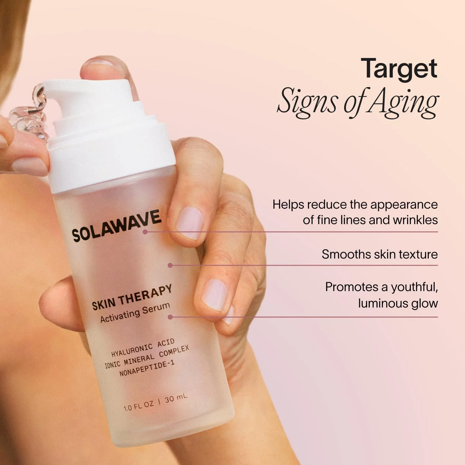 Solawave Wand Skin Therapy Activating Serum | Hyaluronic Acid and Peptides | Enhance Skincare Device Results | Hydrating Microcurrent Galvanic Current | Wrinkle Smoothing - Image 7