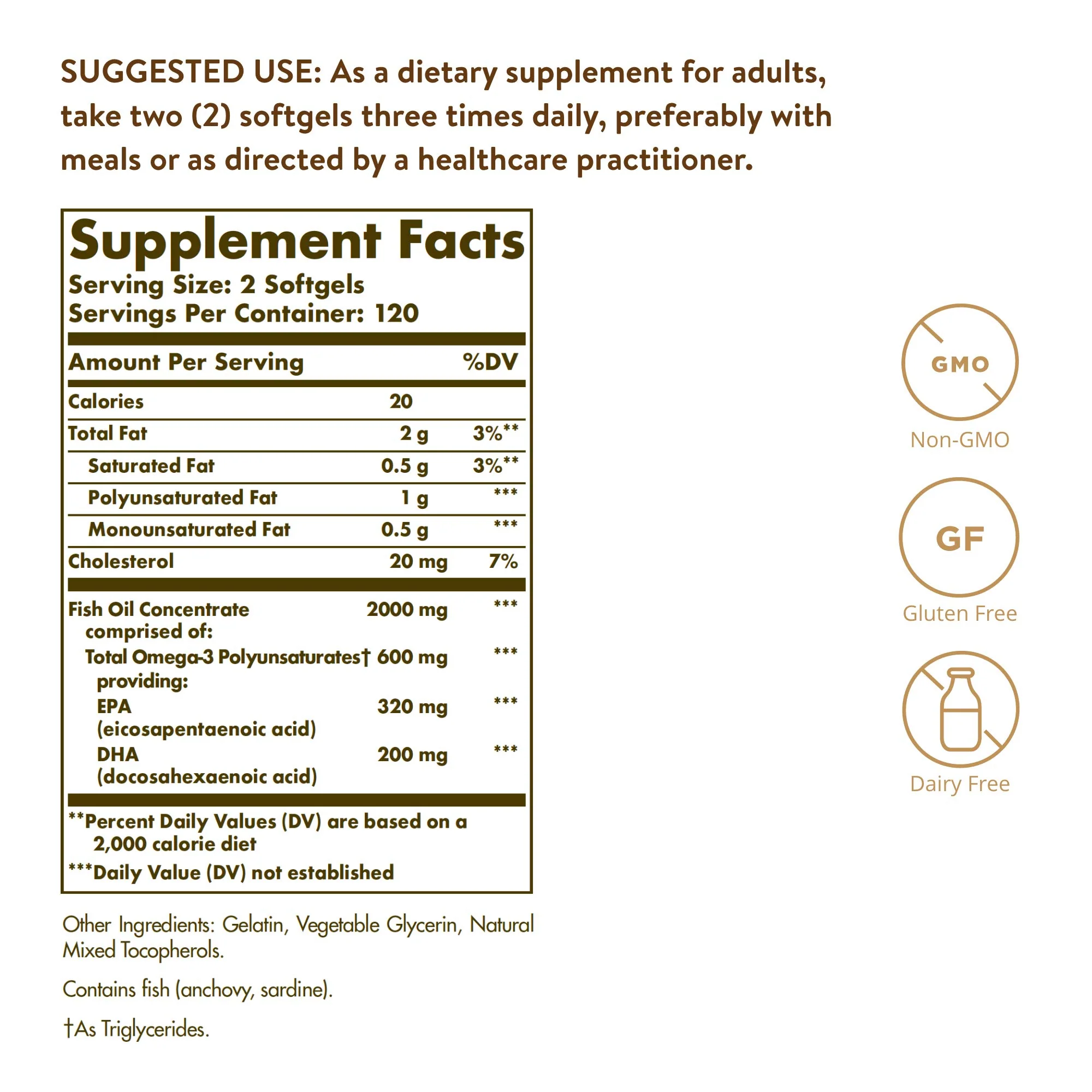 Solgar Omega-3 Fish Oil Concentrate, 240 Softgels - Image 7