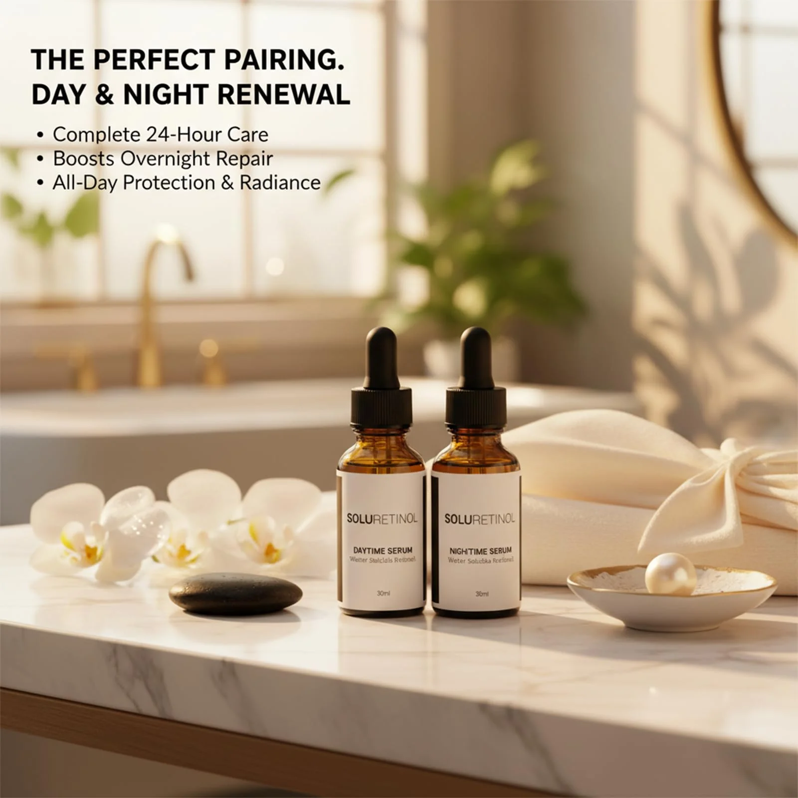 Soluretinol Advanced Wrinkle Serum,Skin Renewing Day And Night System - Image 2
