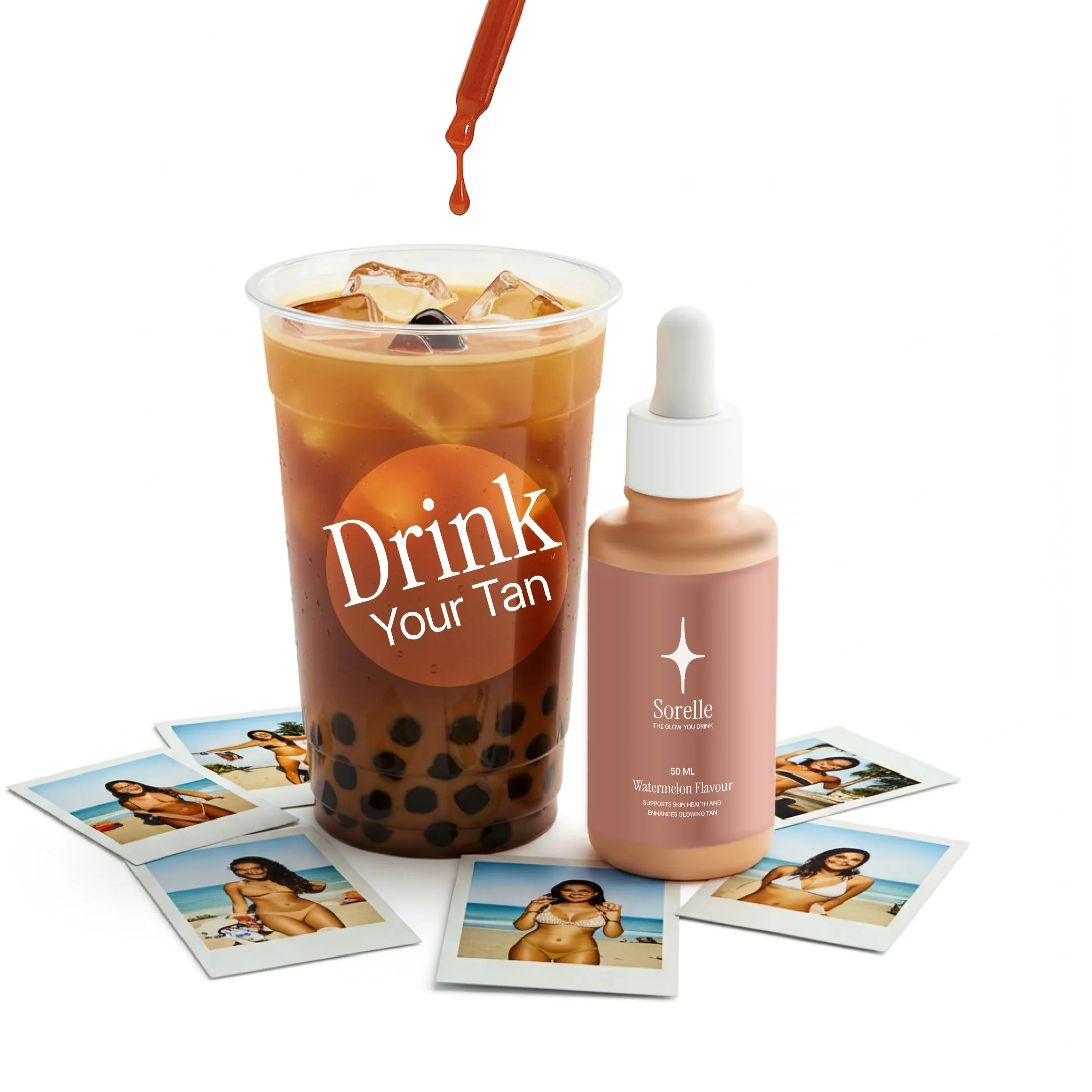 Sorelle Tanning Drops to Drink - 100% Natural Oral Liquid Sunless Tanning Drops Drinkable (50ML) - Image 2