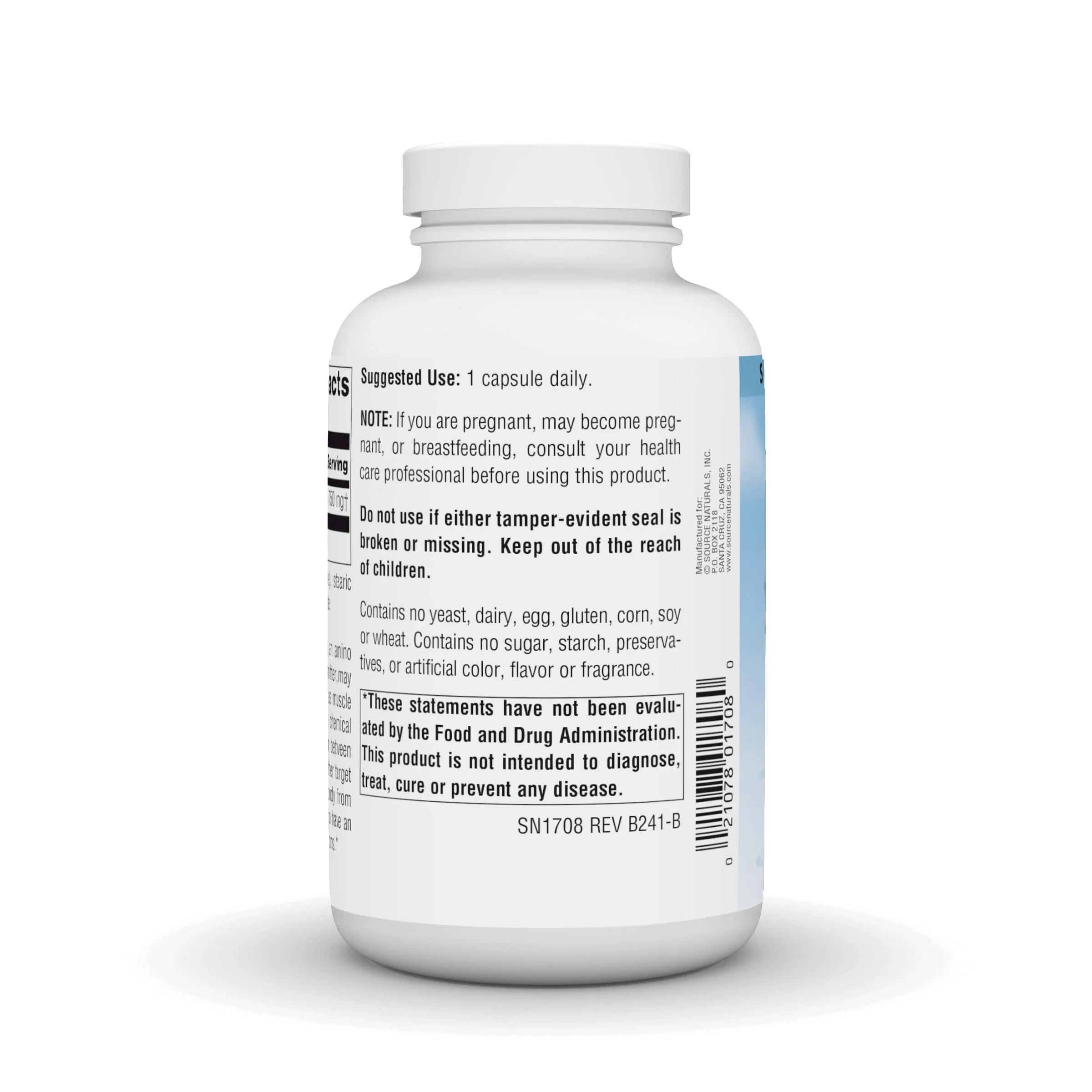 Source Naturals Serene Science GABA, for a Calm Mind, 750mg - 180 Capsules - Image 4