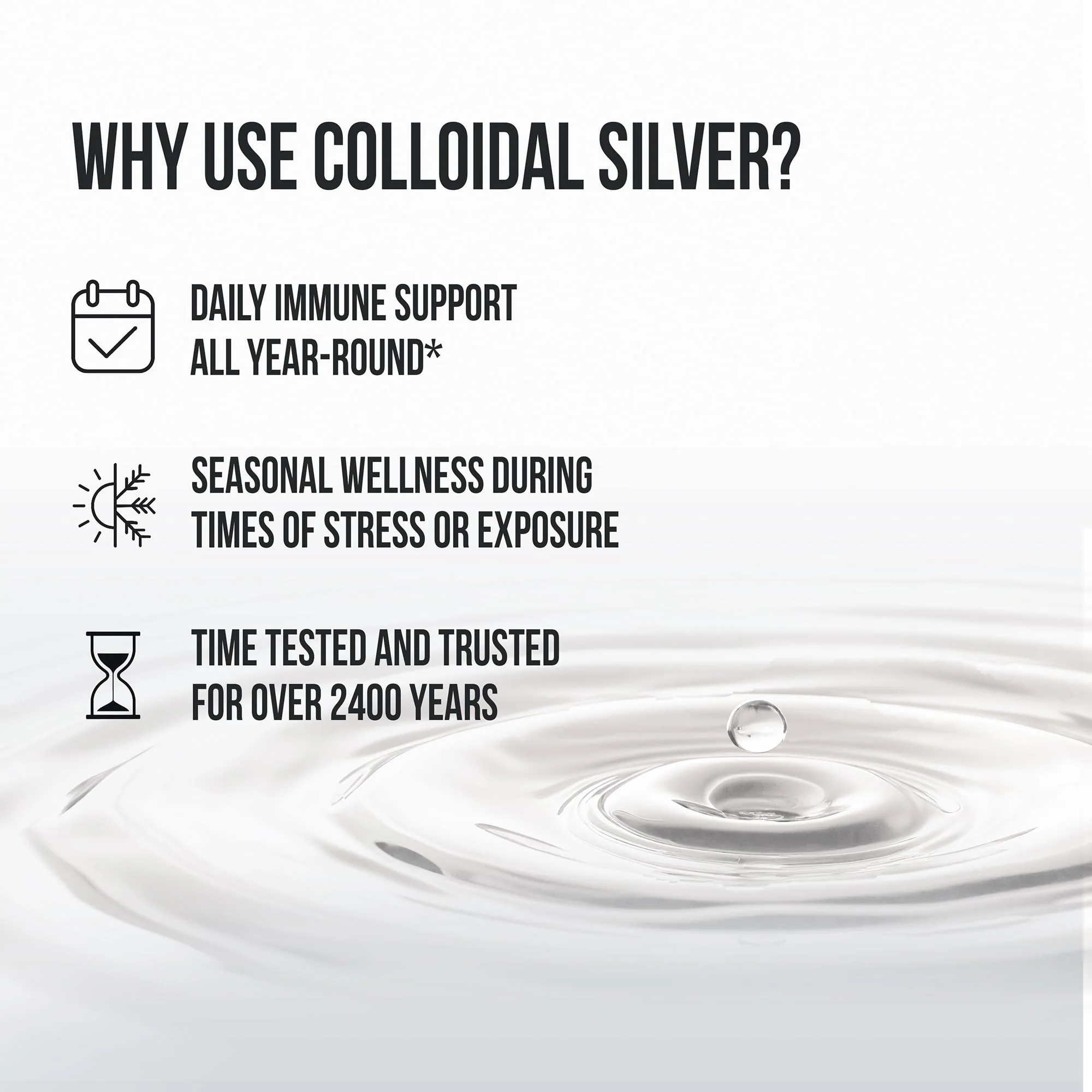 Sovereign Silver Immune Support - Colloidal Silver, Bio-Active Silver Hydrosol, 10 ppm, Liquid Twist Top, 64 Fl Oz, (1,892 mL) - Image 5